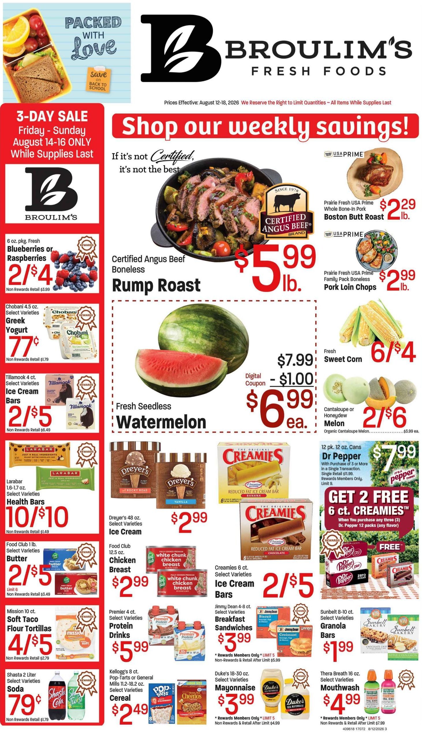 Broulim's (Jackson–Teton Village Area, WY) Weekly Ad August 12 - 18, 2026