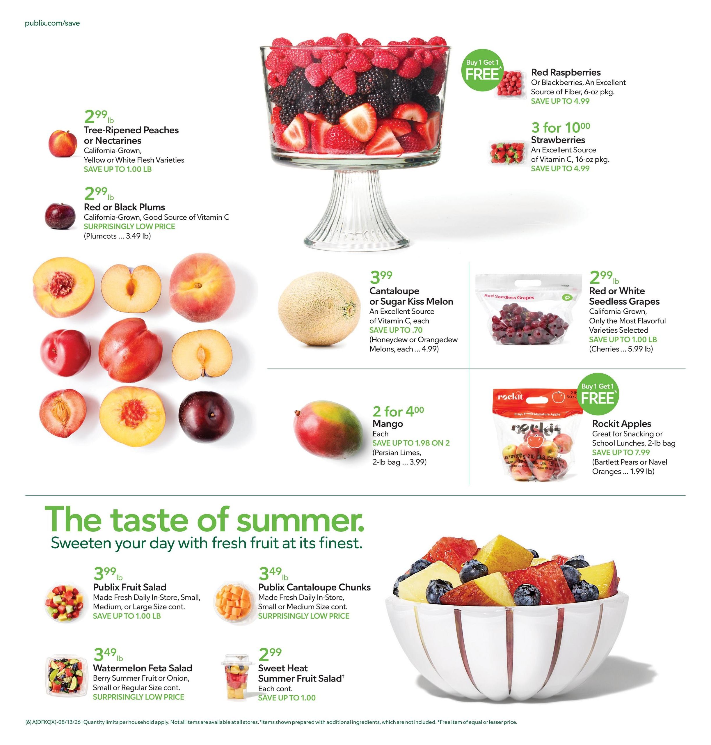 Publix (AL, MS) Weekly Ad August 12 - 18, 2026