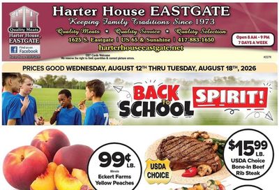 Harter House Eastgate (Springfield–Brookline Area, MO) Weekly Ad August 12 - 18, 2026