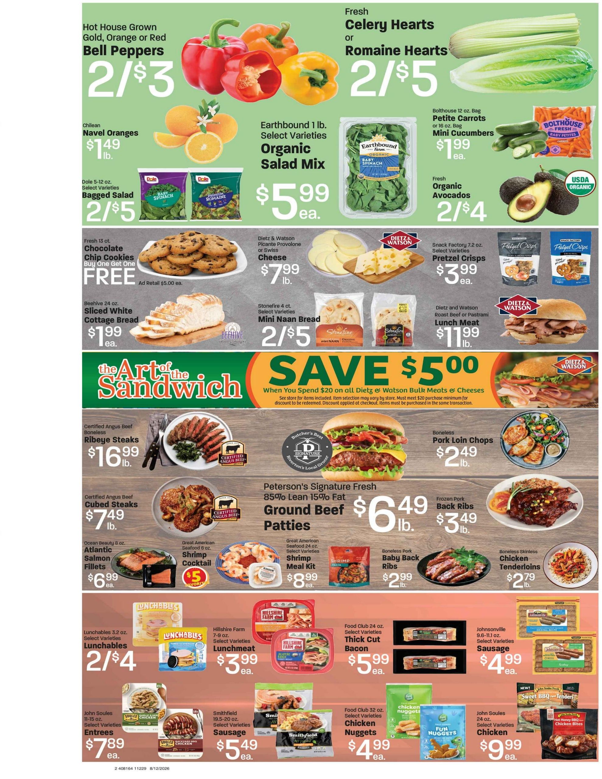 Peterson's Fresh Market Weekly Ad August 12 - 18, 2026