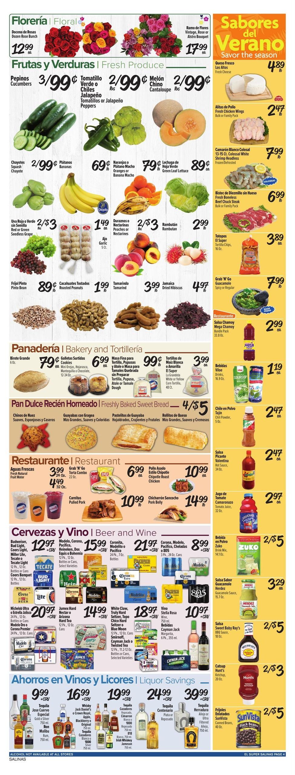 El Super (Salinas–Moss Landing Area, CA) Weekly Ad August 12 - 18, 2026