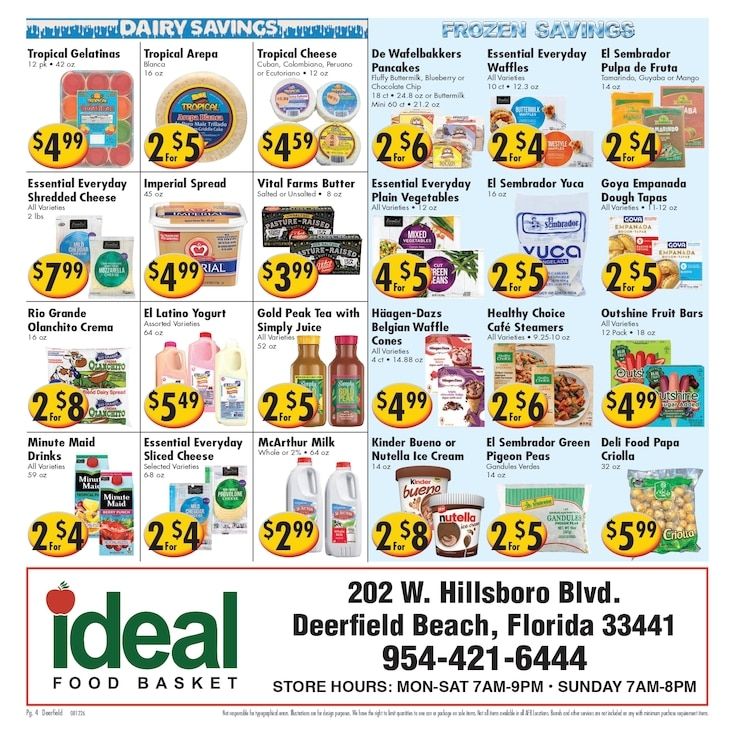 Ideal Food Basket (Deerfield Beach, FL) Weekly Ad August 12 - 18, 2026