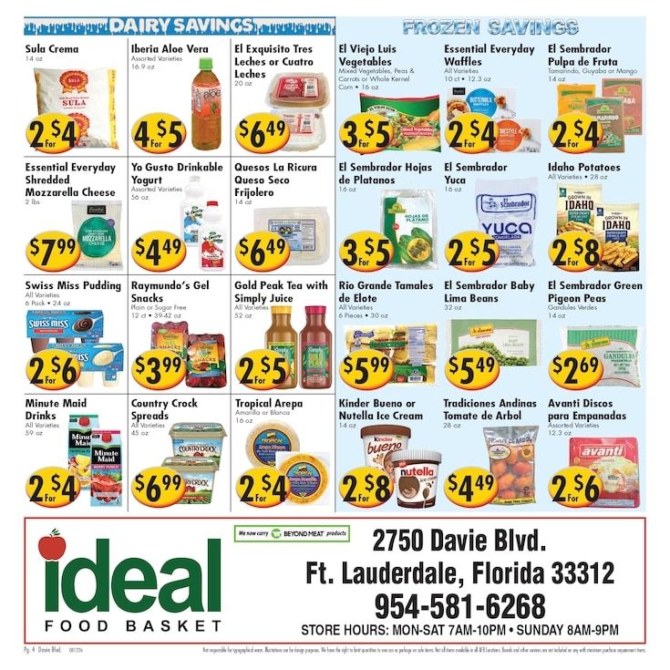 Ideal Food Basket (Fort Lauderdale, FL) Weekly Ad August 12 - 18, 2026
