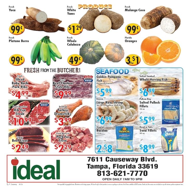 Ideal Food Basket (Tampa, FL) Weekly Ad August 12 - 18, 2026