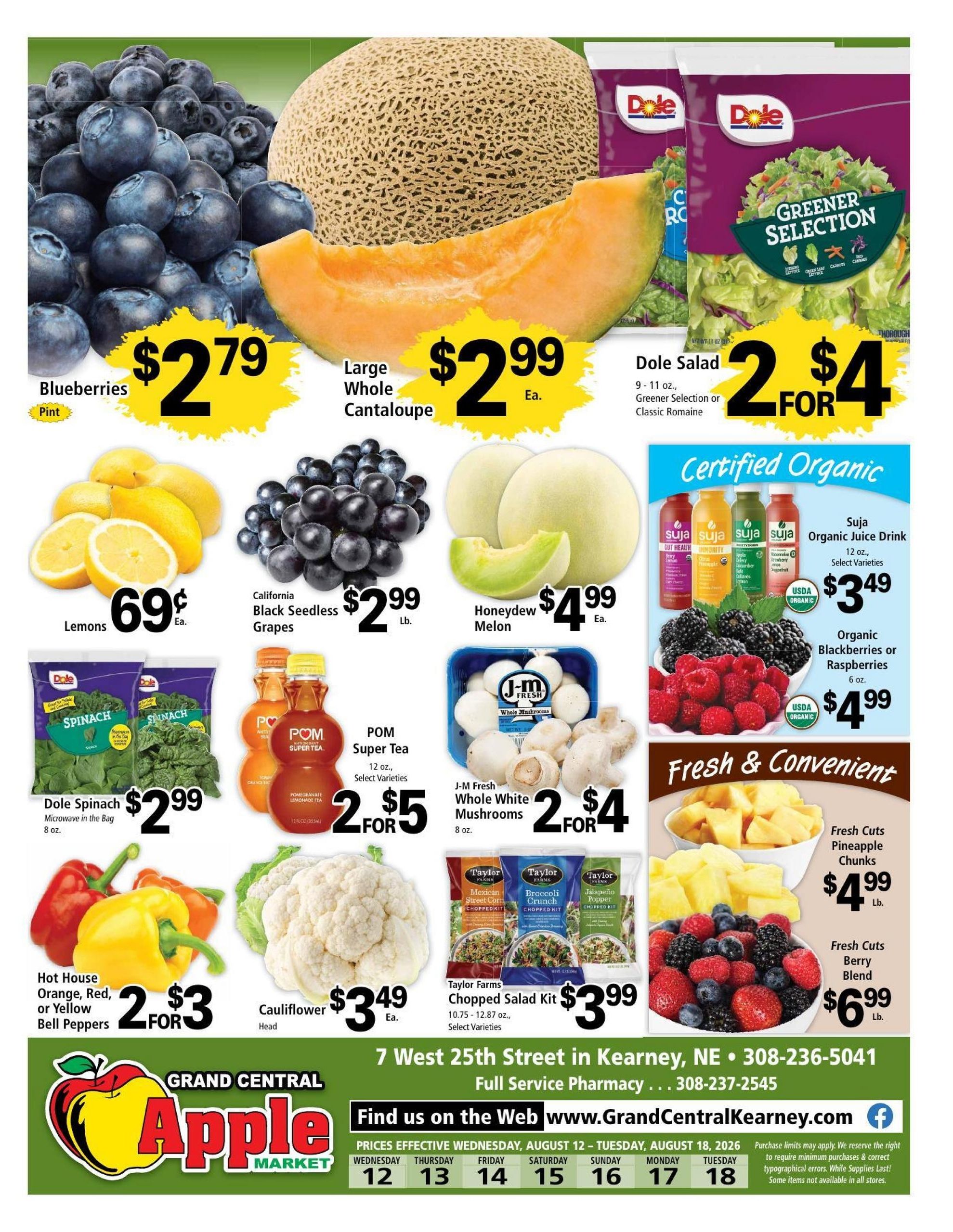 Grand Central Apple Market (Kearney Area, NE) Weekly Ad August 12 - 18, 2026