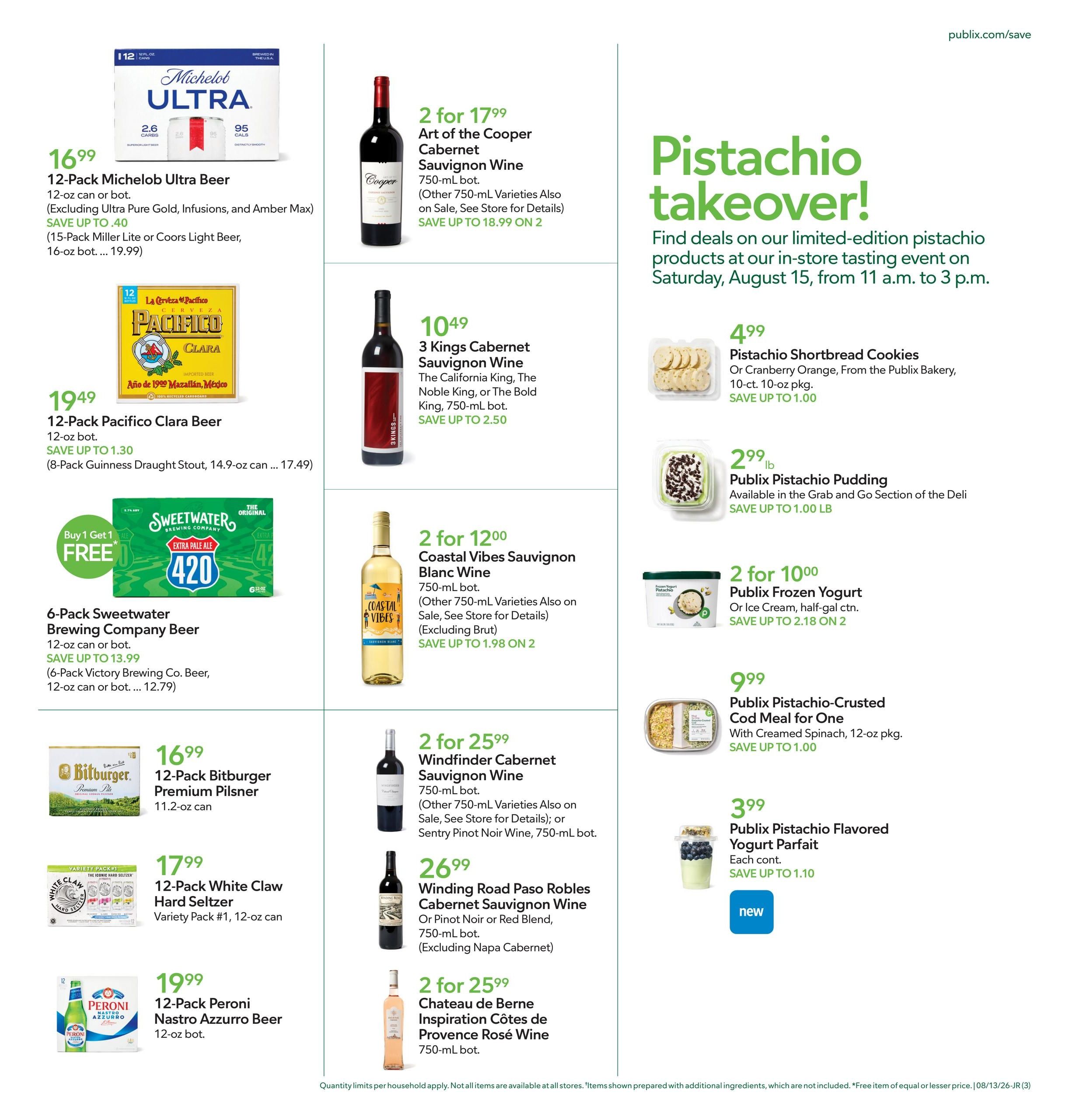 Publix (Beaufort–Estill Area, SC) Weekly Ad August 12 - 18, 2026