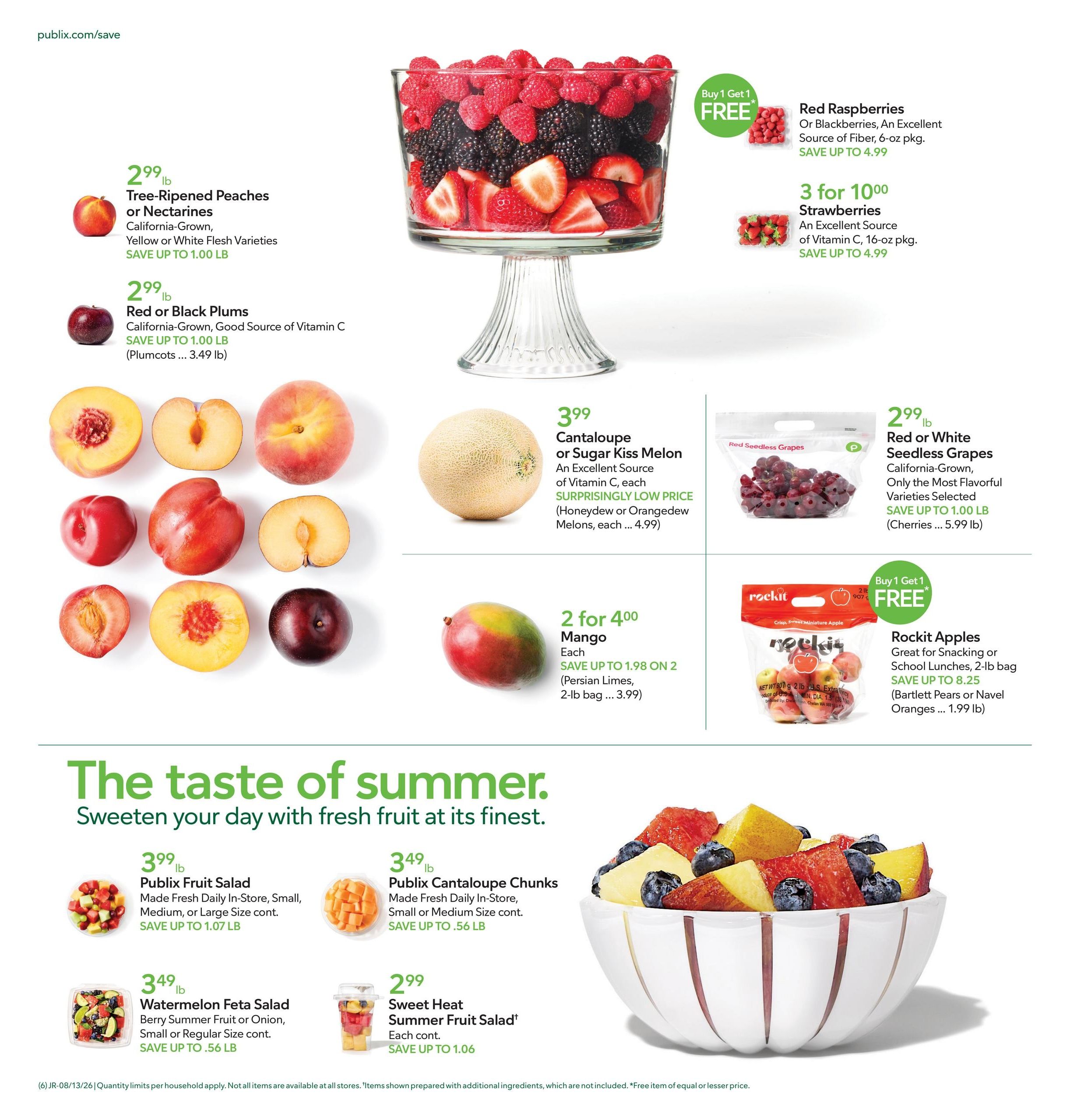 Publix (Beaufort–Estill Area, SC) Weekly Ad August 12 - 18, 2026