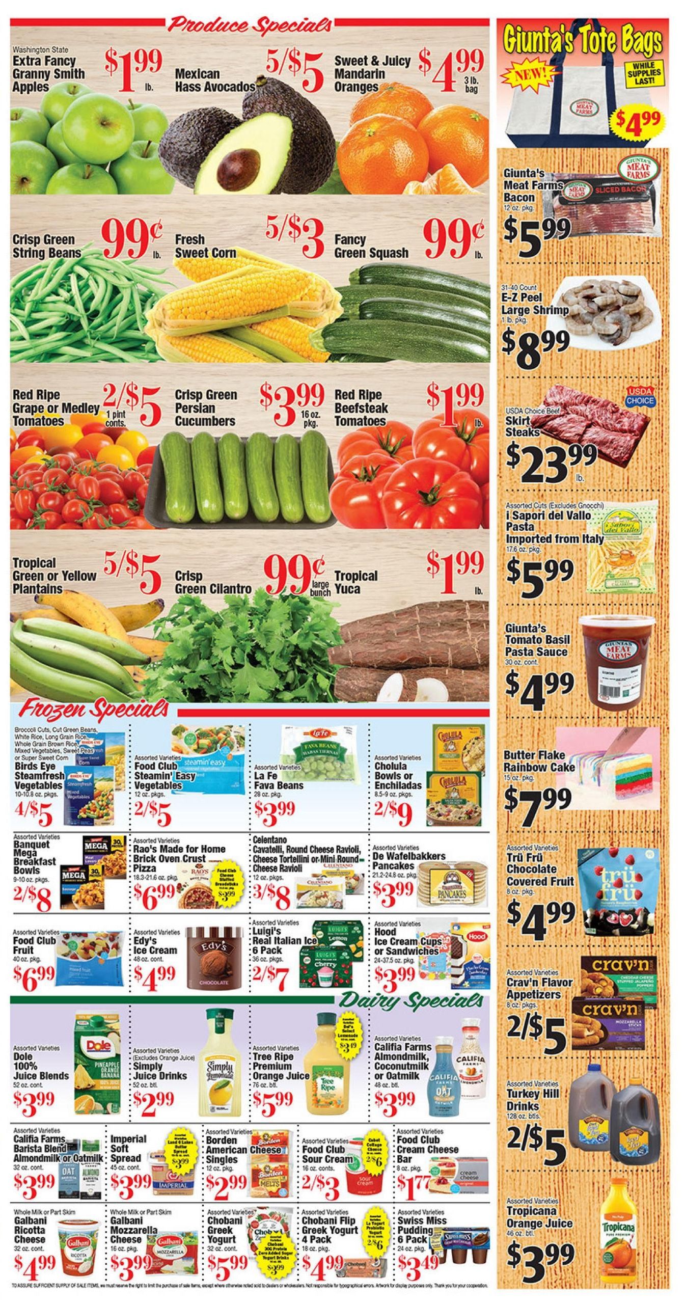 Giunta's Meat Farms Weekly Ad August 7 - 13, 2026