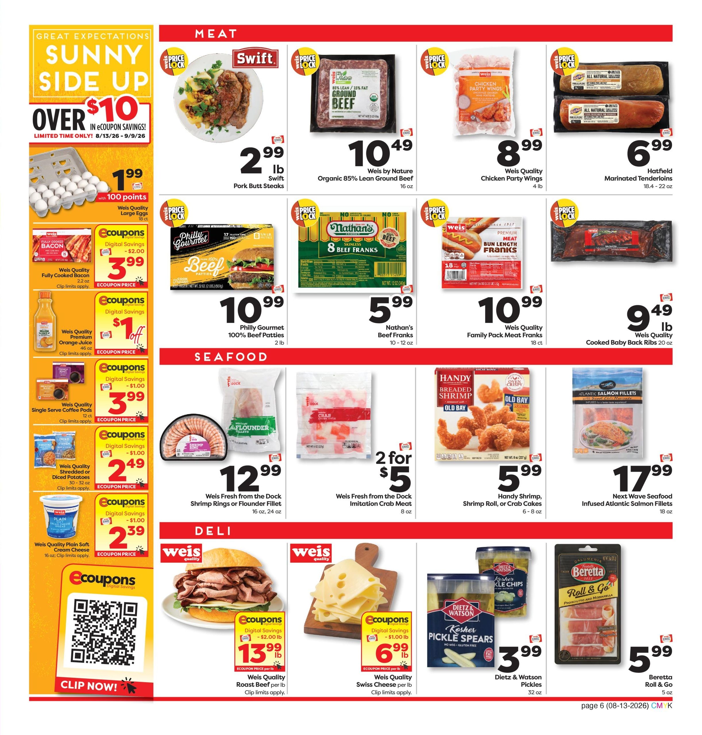 Weis Markets Ad Specials Weekly Ad August 13 - September 9, 2026