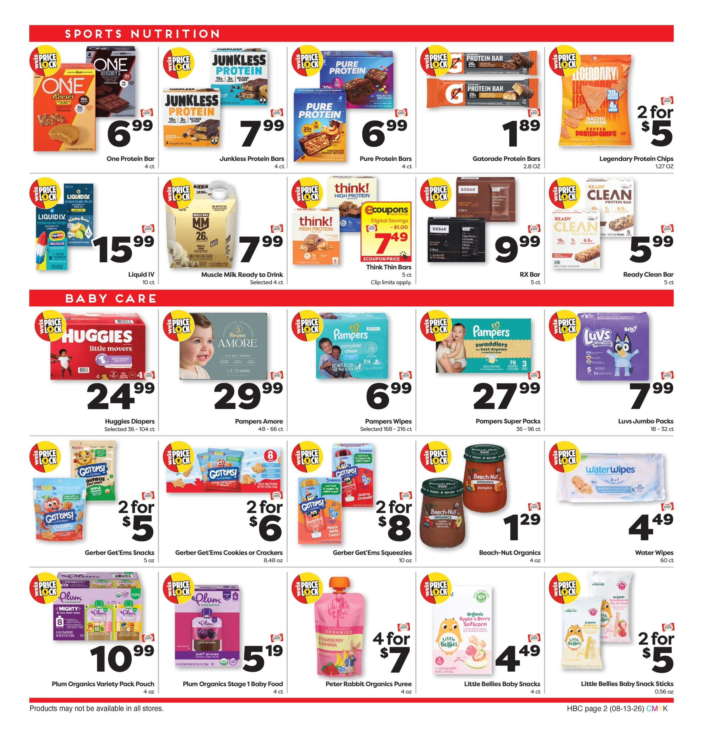 Weis Markets Monthly Home Weekly Ad August 13 - September 9, 2026