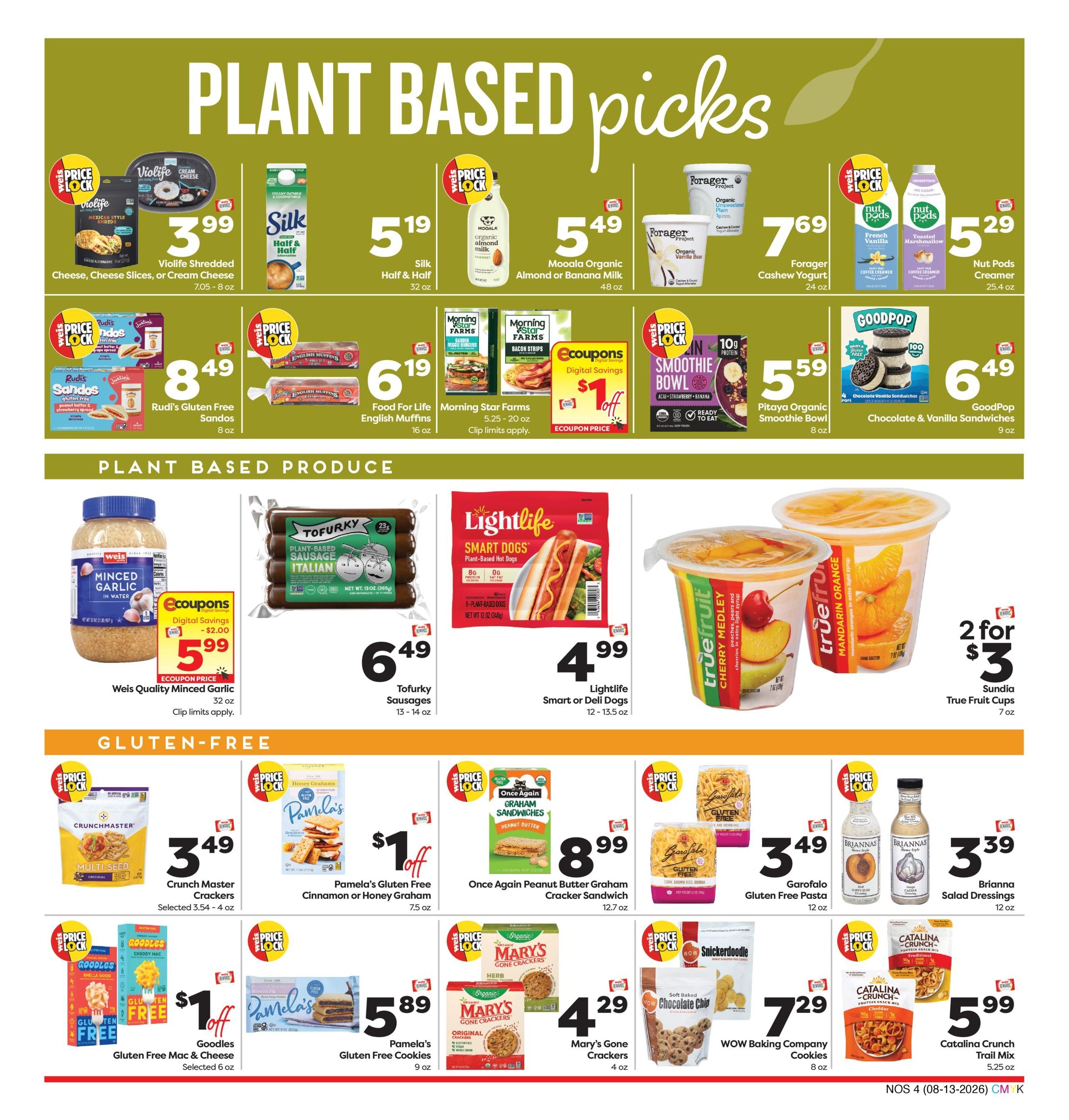 Weis Markets Natural & Organic Weekly Ad August 13 - September 9, 2026