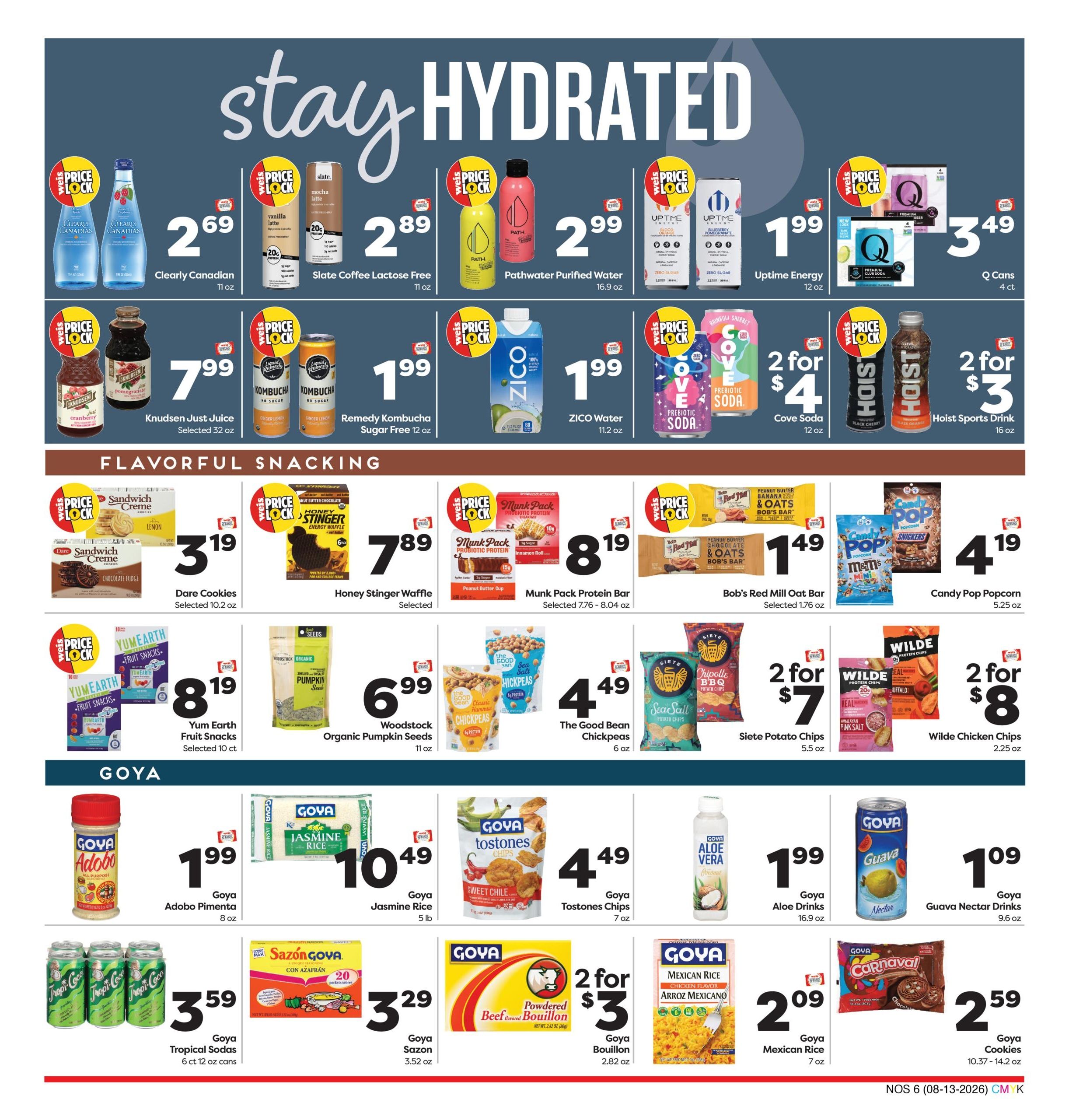 Weis Markets Natural & Organic Weekly Ad August 13 - September 9, 2026
