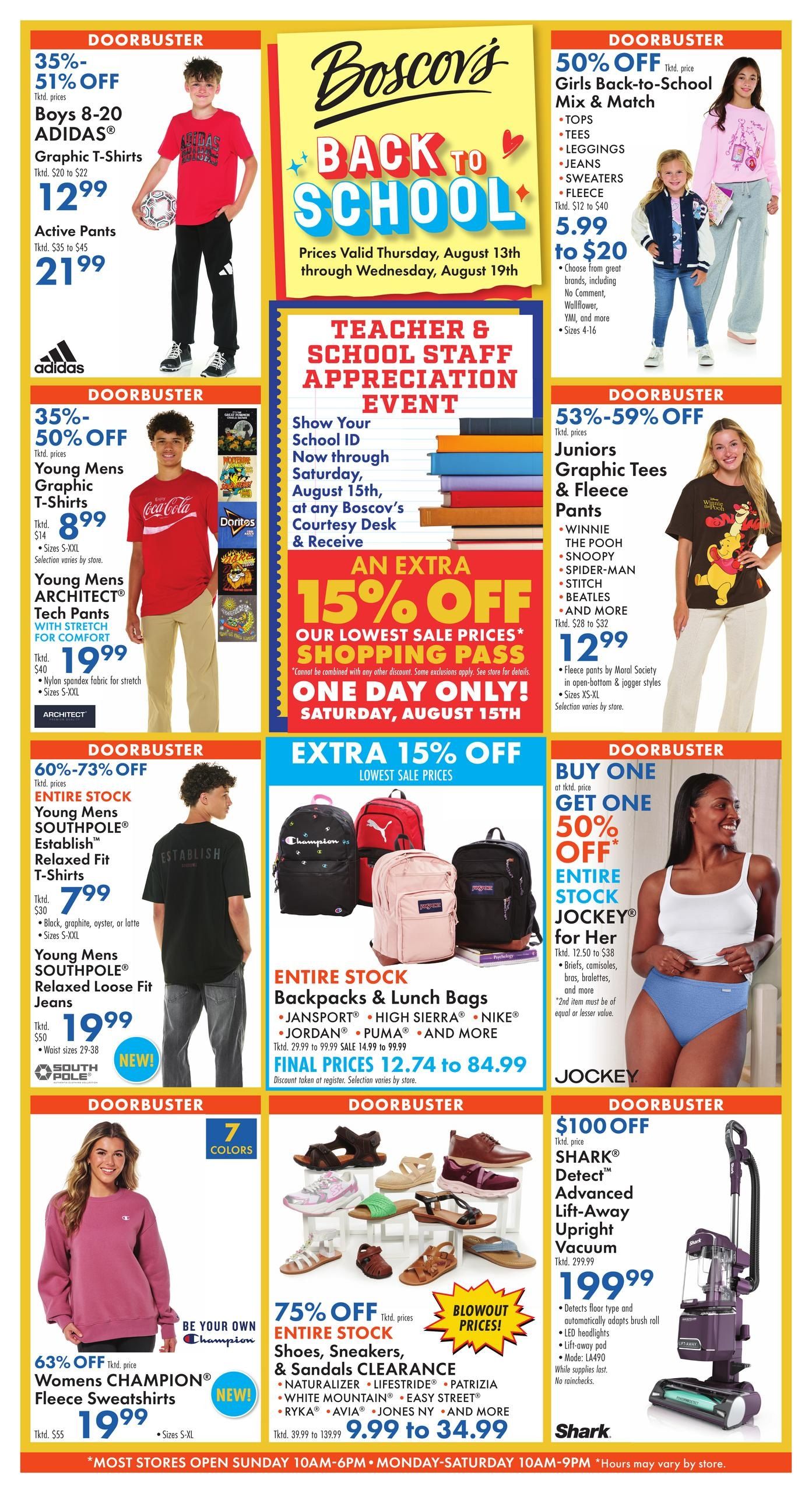 Boscov's (Bridgeport Area, CT) Boscov’s Weekly Weekly Ad August 13 - 19, 2026