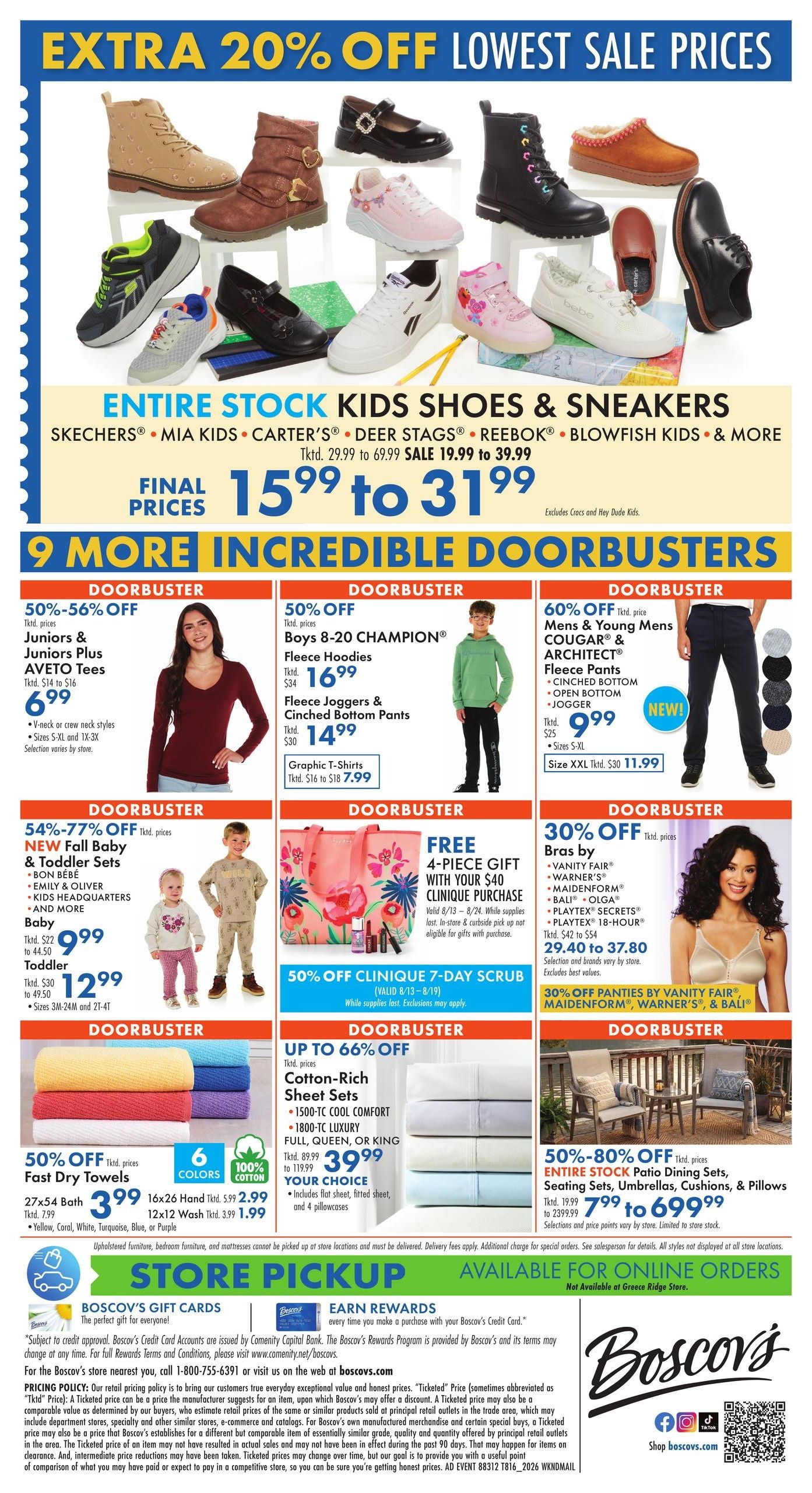 Boscov's (Bridgeport Area, CT) Boscov’s Weekly Weekly Ad August 13 - 19, 2026