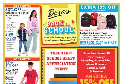Boscov's (Bethany Beach Area, DE) Boscov’s Weekly Weekly Ad August 13 - 19, 2026