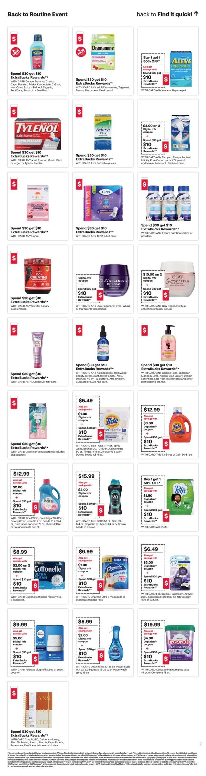 CVS Pharmacy (Cardiff By The Sea Area, CA) Weekly Ad August 16 - 22, 2026