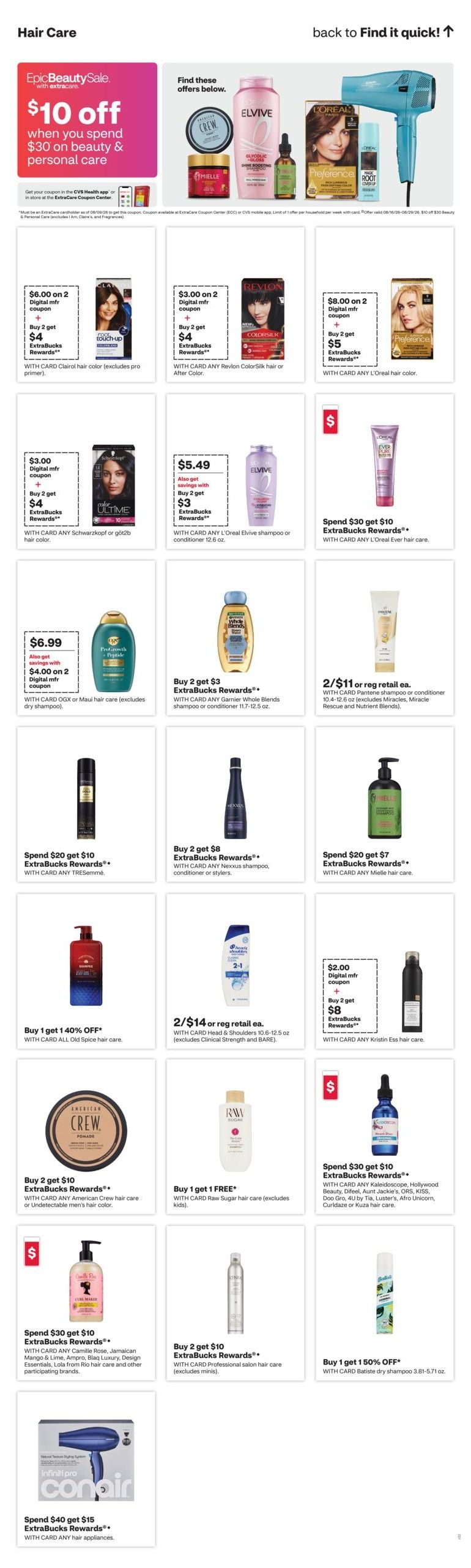 CVS Pharmacy (AZ, CT, TX, UT) Weekly Ad August 16 - 22, 2026