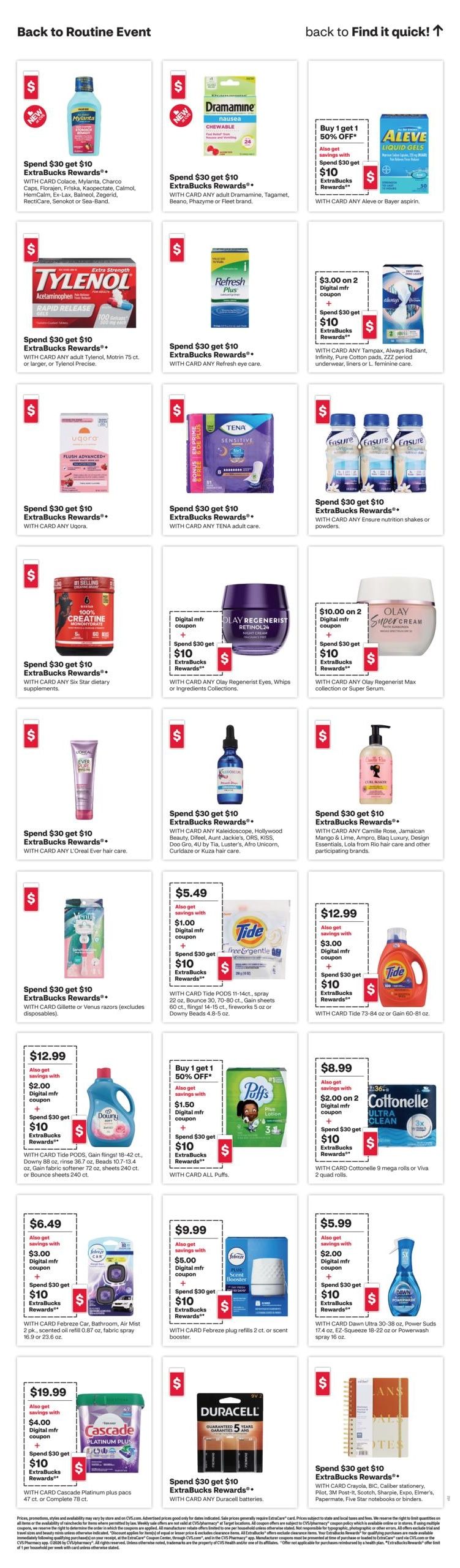 CVS Pharmacy (AZ, CT, TX, UT) Weekly Ad August 16 - 22, 2026