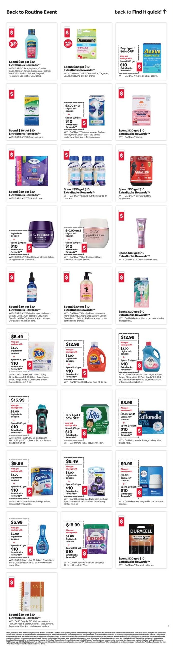 CVS Pharmacy (MI, NJ, NM, TX) Weekly Ad August 16 - 22, 2026