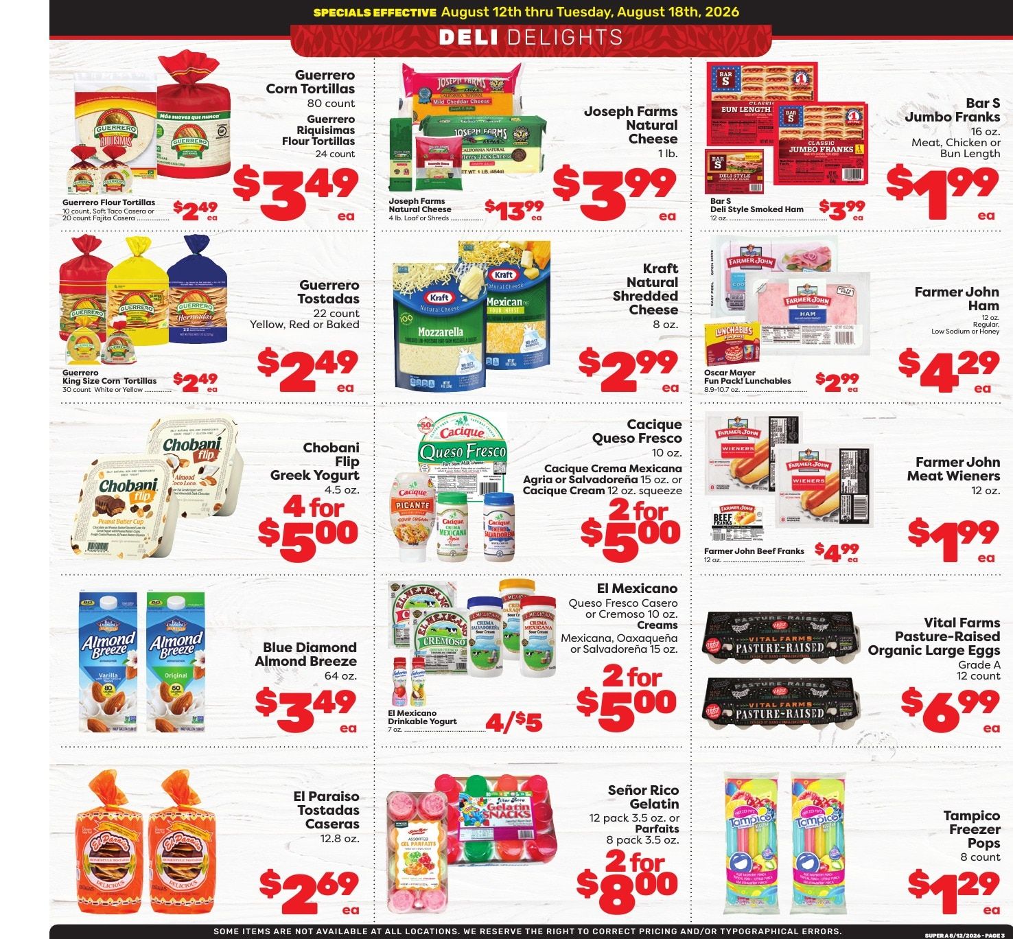 Super A Foods Weekly Ad August 12 - 18, 2026