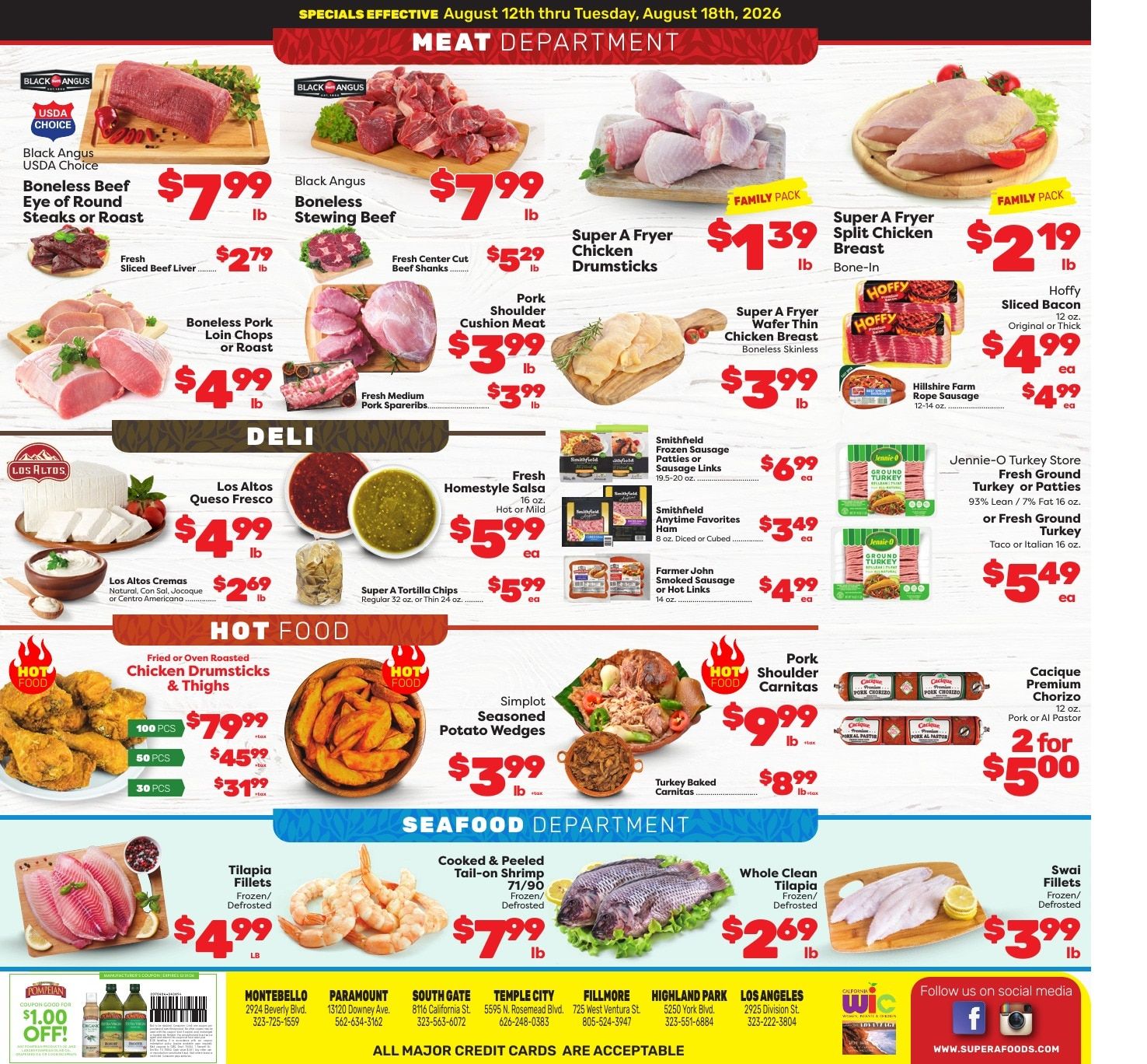 Super A Foods Weekly Ad August 12 - 18, 2026