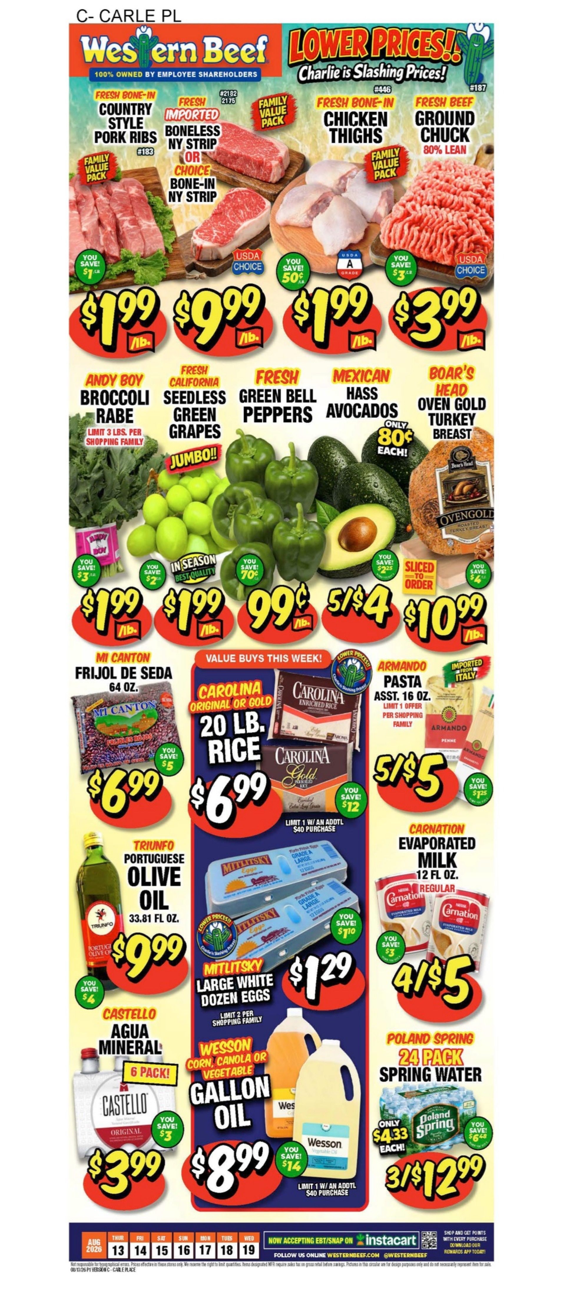 Western Beef (Carle Place, NY) Weekly Ad August 13 - 19, 2026