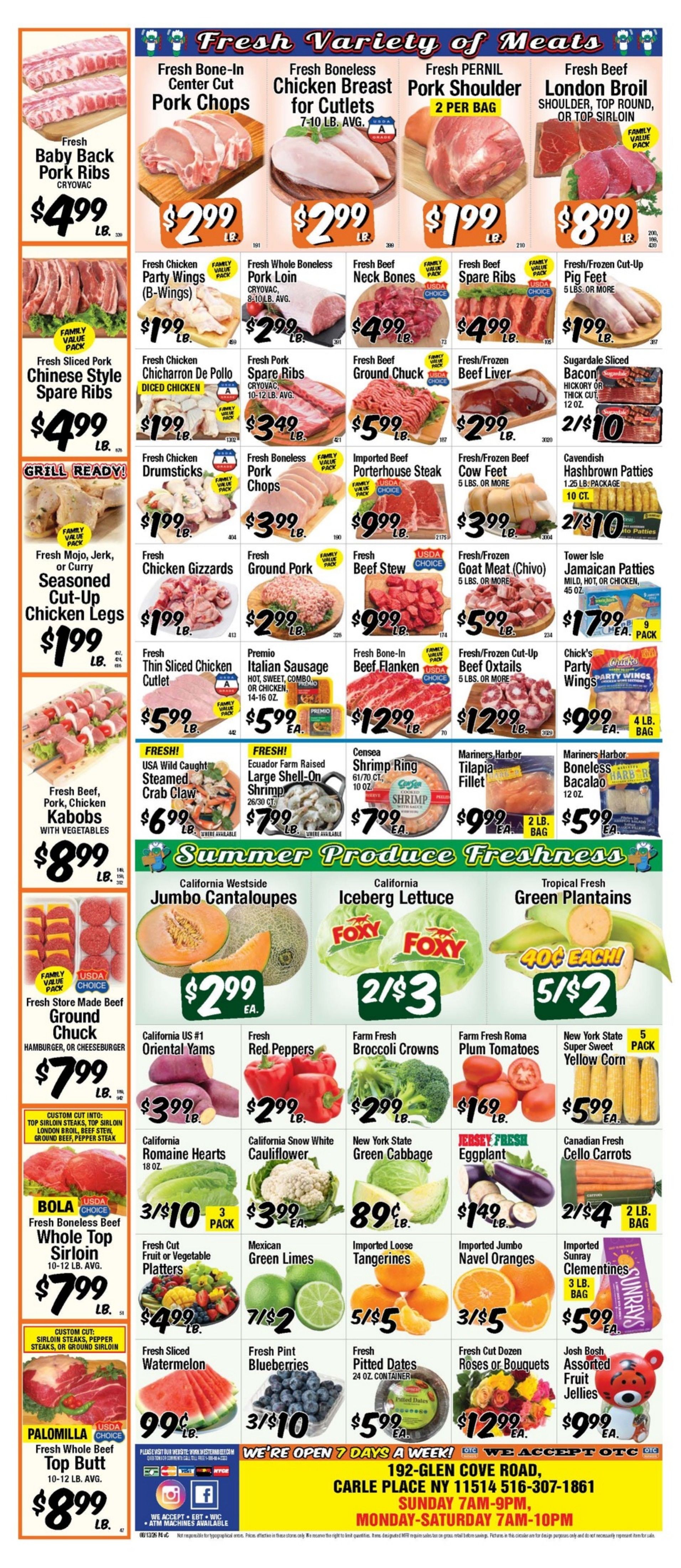 Western Beef (Carle Place, NY) Weekly Ad August 13 - 19, 2026