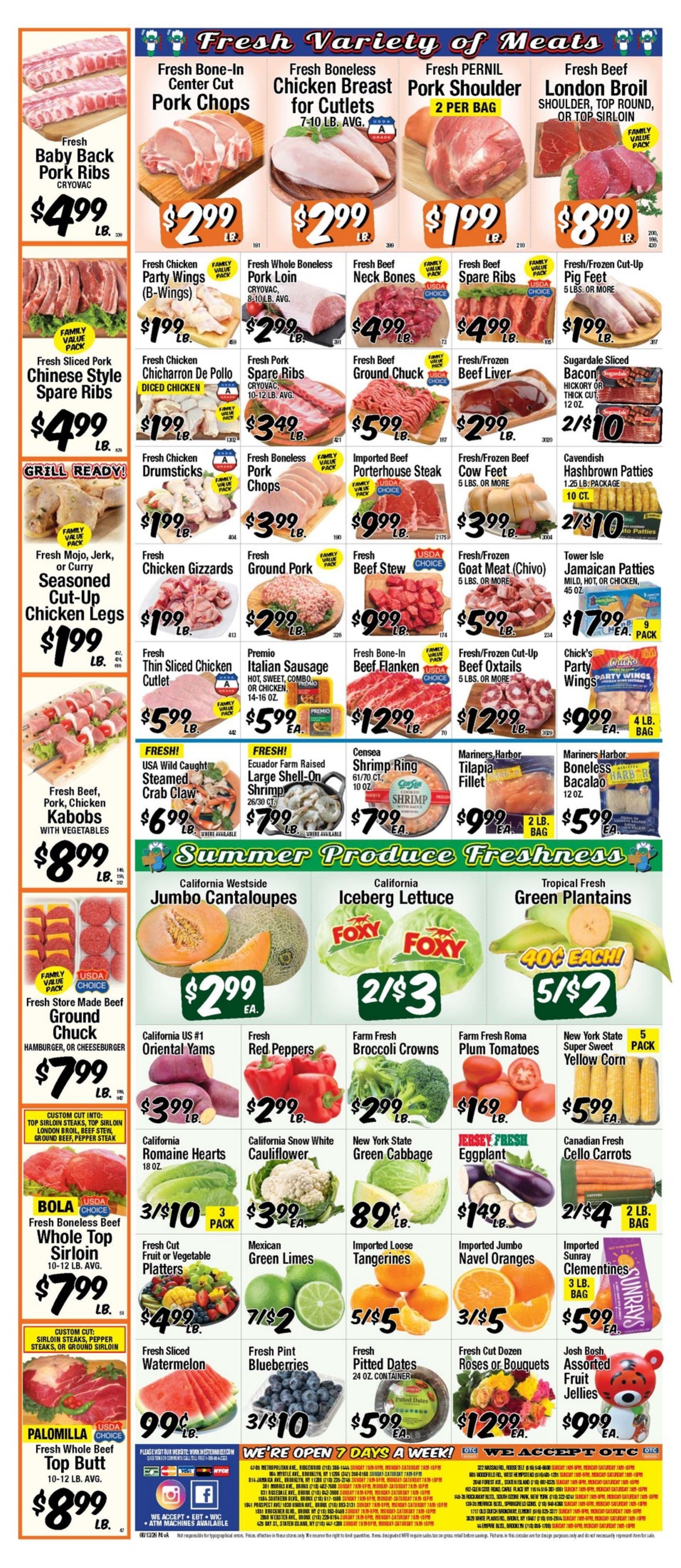 Western Beef (Bronx and other locations, NY) Weekly Ad August 13 - 19, 2026