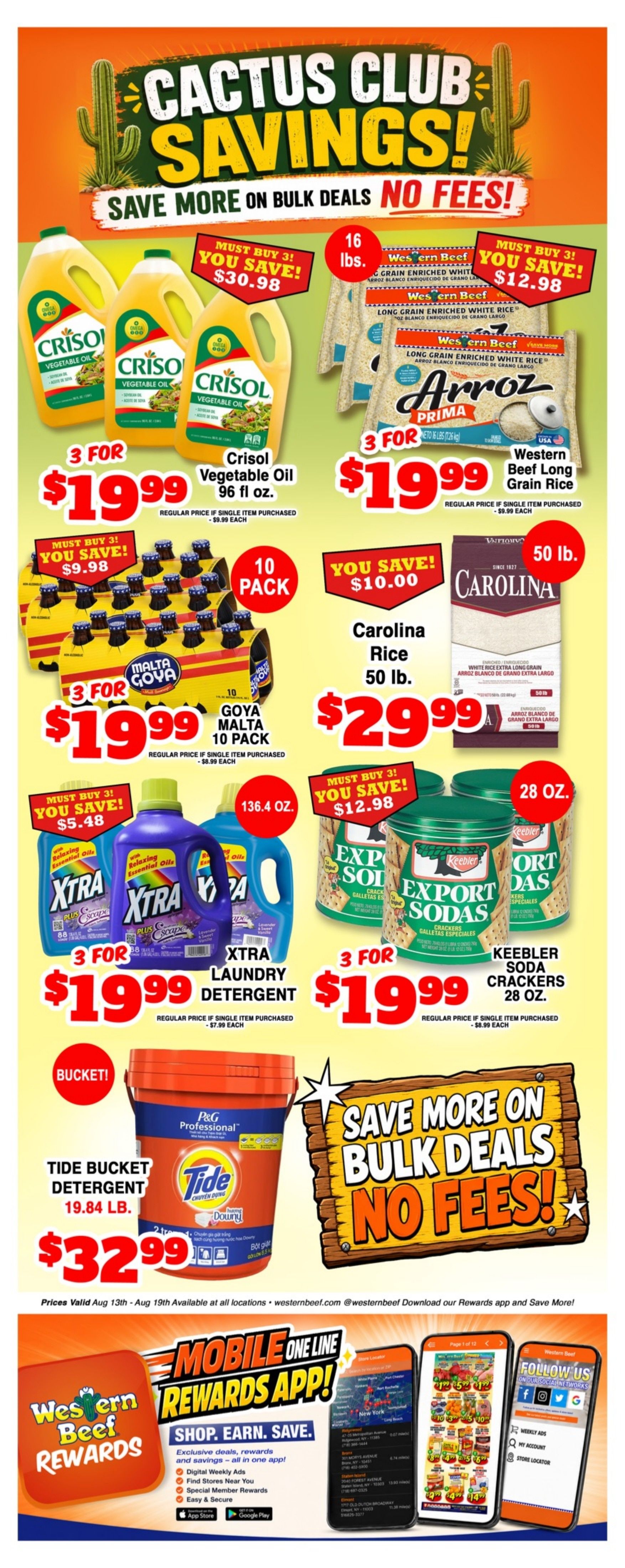 Western Beef (Bronx, Brooklyn and Elmont, NY) Weekly Ad August 13 - 19, 2026