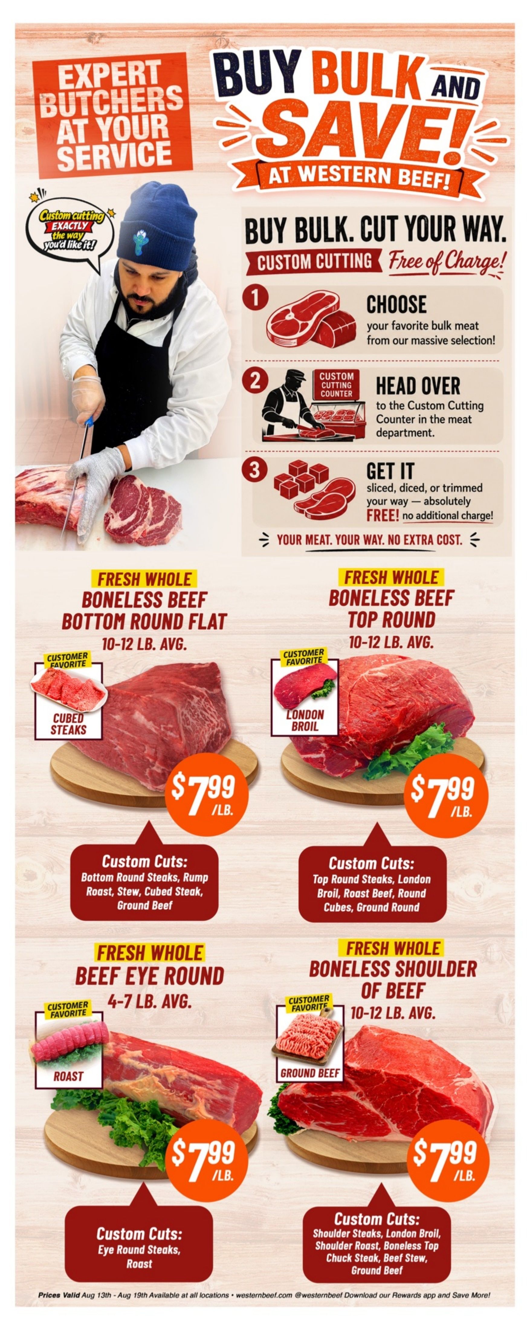 Western Beef (Bronx, Brooklyn and Elmont, NY) Weekly Ad August 13 - 19, 2026