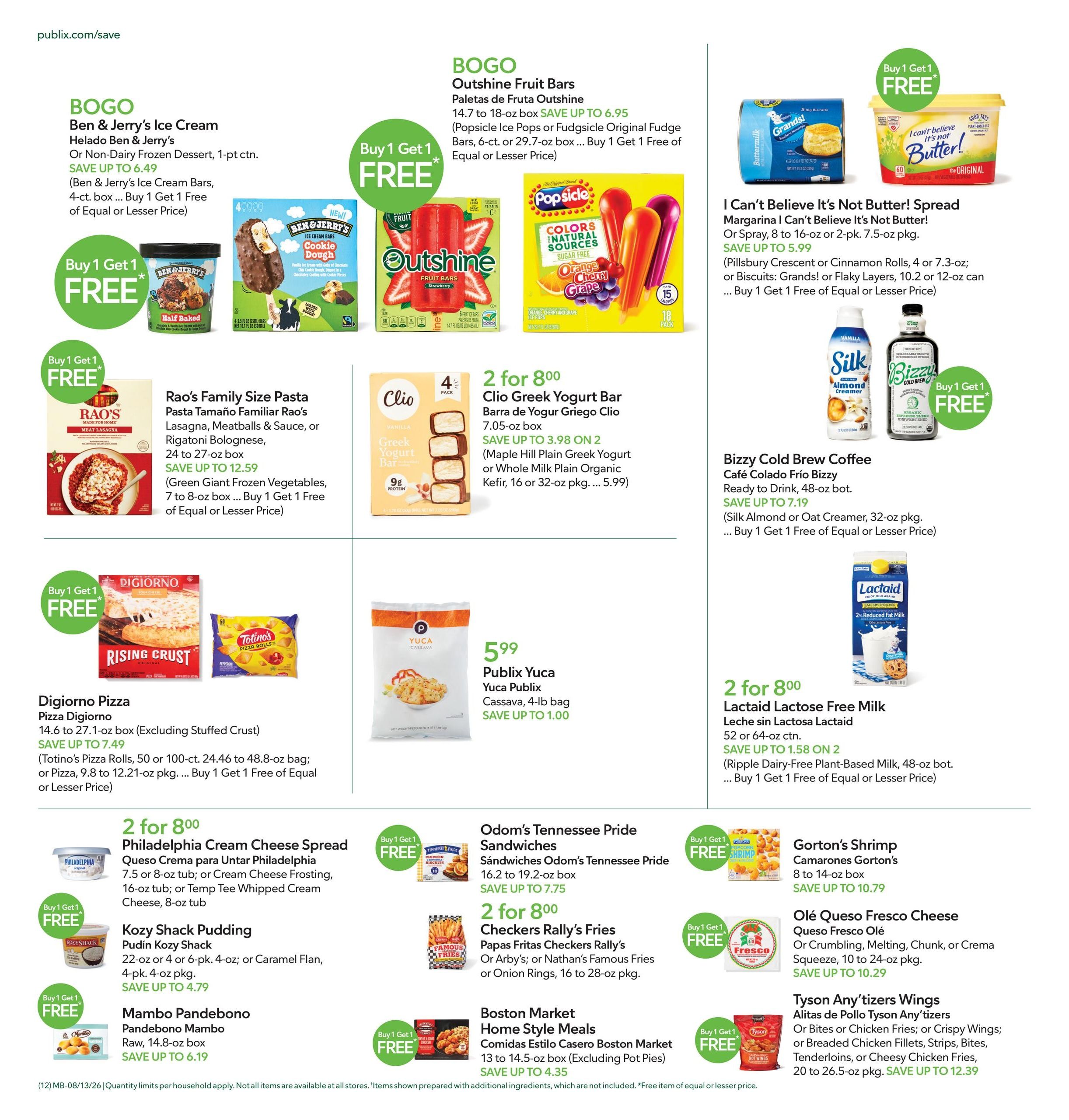 Publix (Boca Raton Area, FL) Anuncio Semanal Español Weekly Ad August 13 - 19, 2026