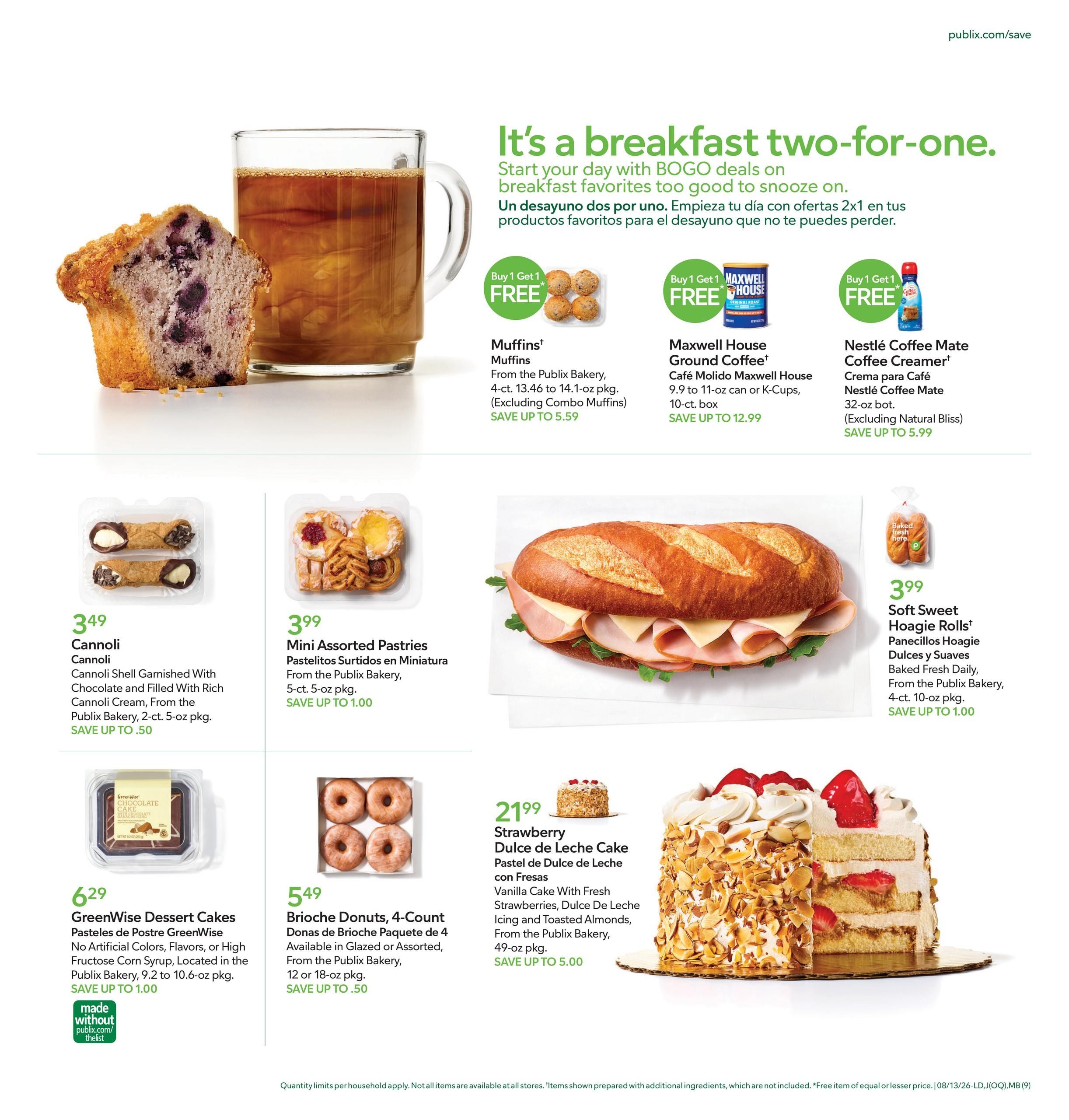 Publix (Boca Raton Area, FL) Anuncio Semanal Español Weekly Ad August 13 - 19, 2026