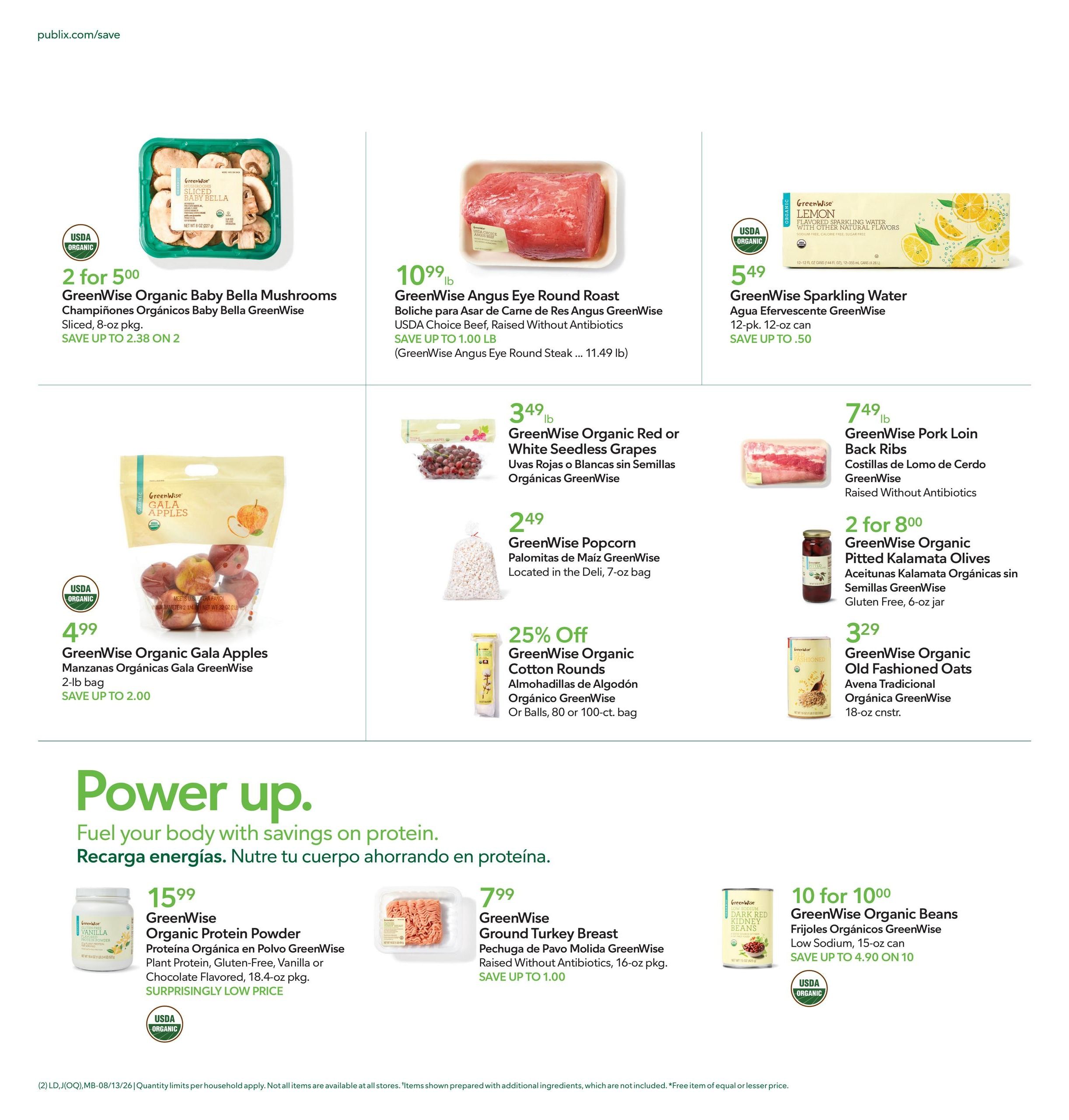Publix (Cape Coral Area, FL) Anuncio Semanal Español Weekly Ad August 13 - 19, 2026