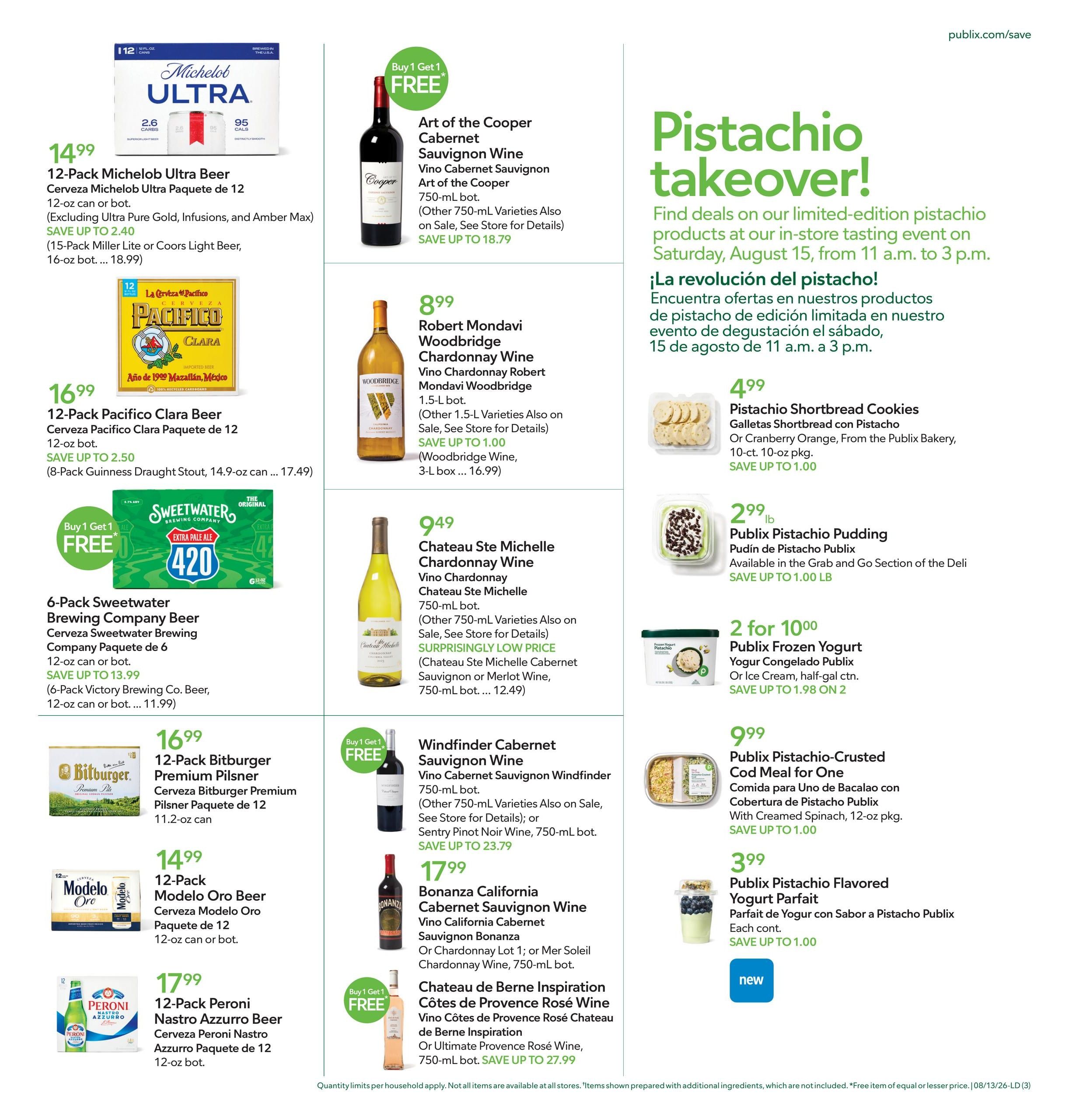 Publix (Cape Coral Area, FL) Anuncio Semanal Español Weekly Ad August 13 - 19, 2026