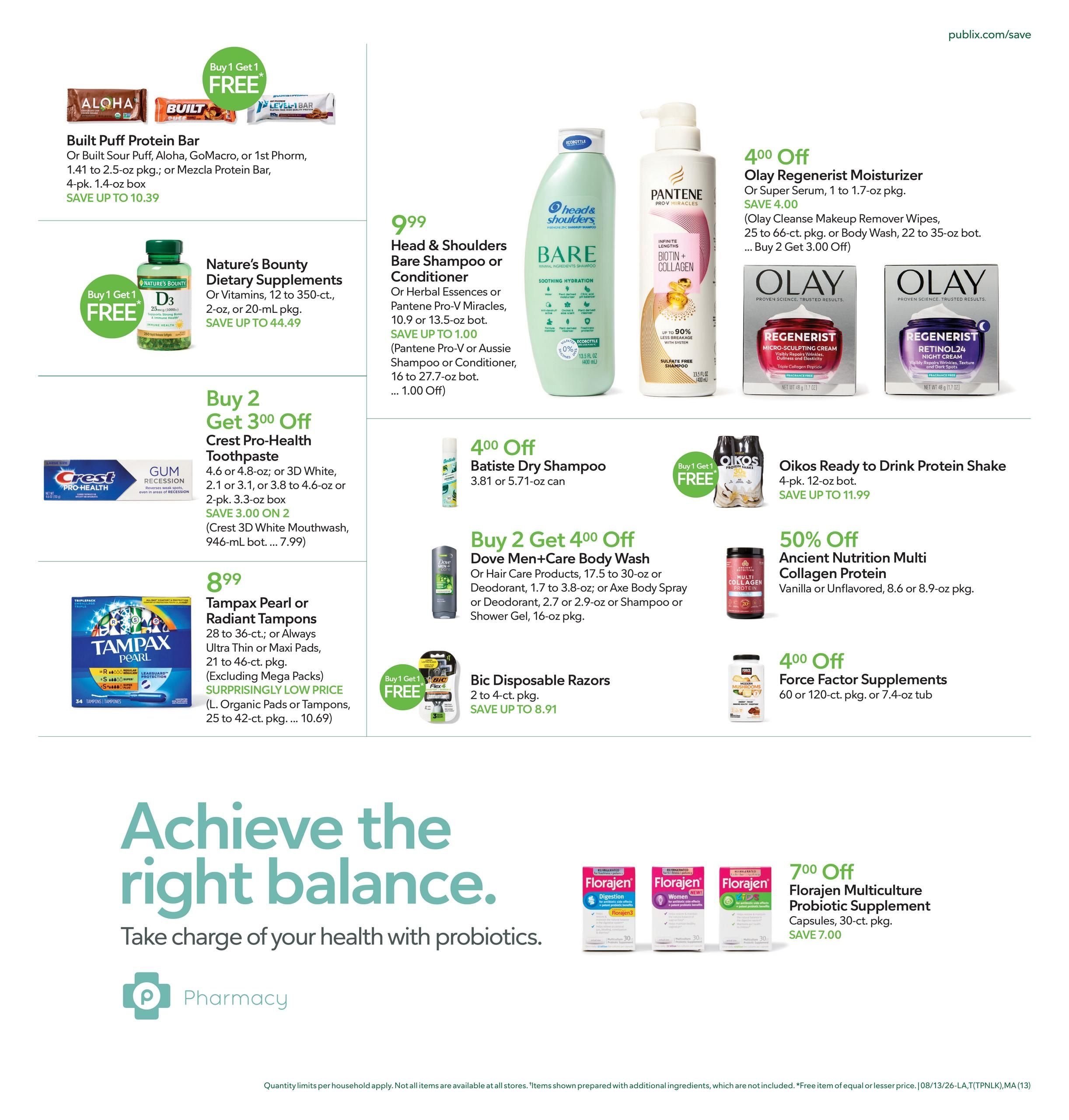 Publix (Cape Coral Area, FL) Weekly Ad August 13 - 19, 2026