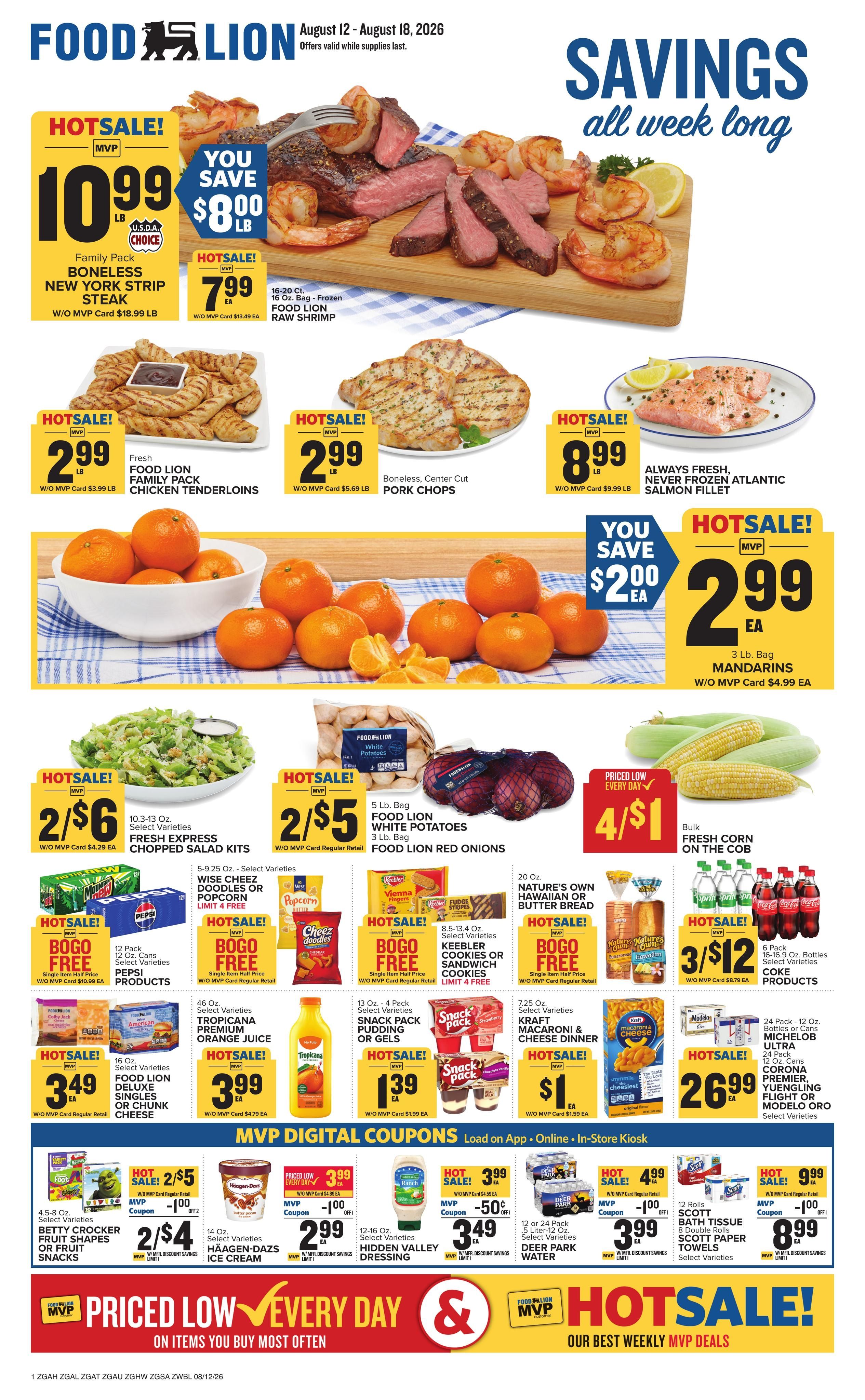 Food Lion (Eastman Area, GA) Weekly Ad August 12 - 18, 2026