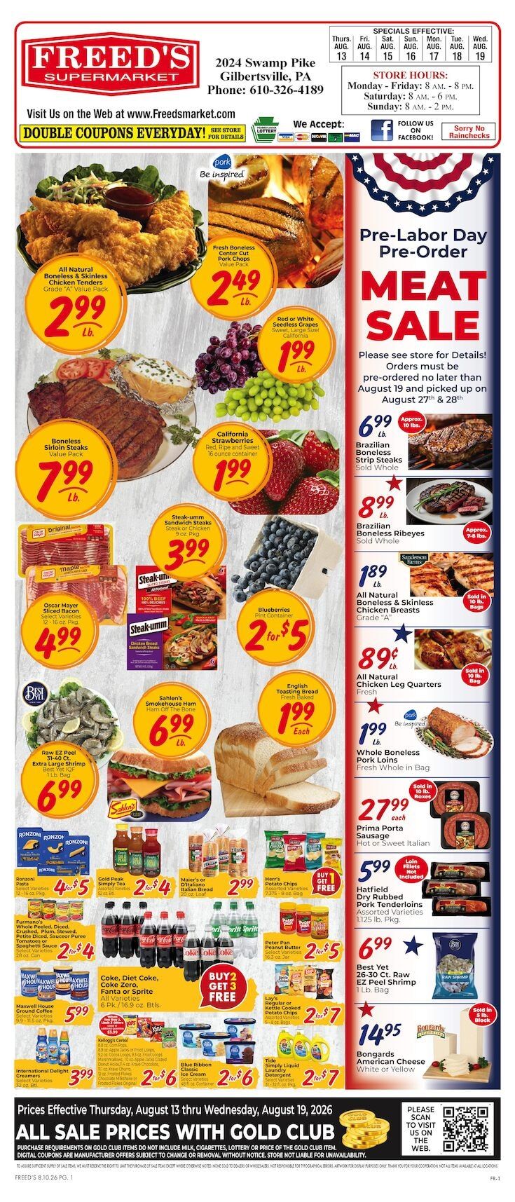 Freed's Market Weekly Ad August 13 - 19, 2026