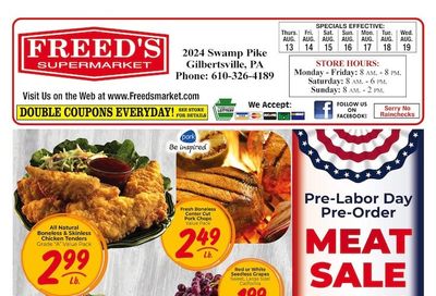 Freed's Market Weekly Ad August 13 - 19, 2026