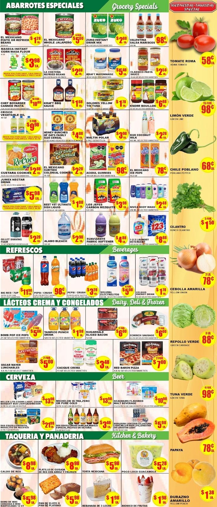 Poco Loco Supermercado (Rosenberg, TX) Weekly Ad August 12 - 18, 2026