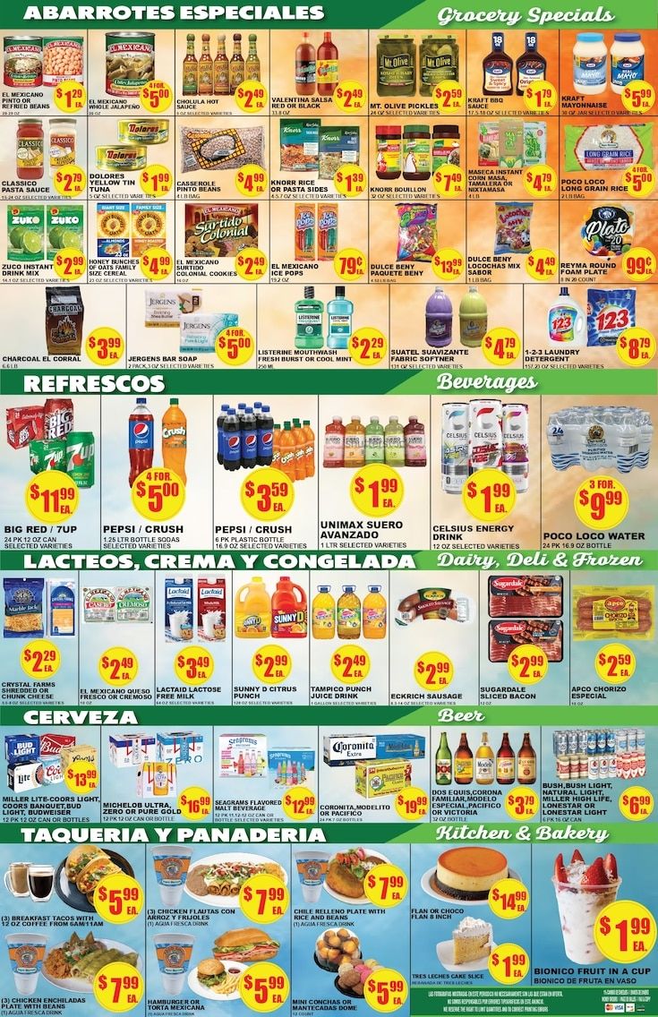 Poco Loco Supermercado (Texas) Weekly Ad August 12 - 18, 2026