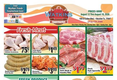 Watkins Supermarket Weekly Ad August 12 - 18, 2026