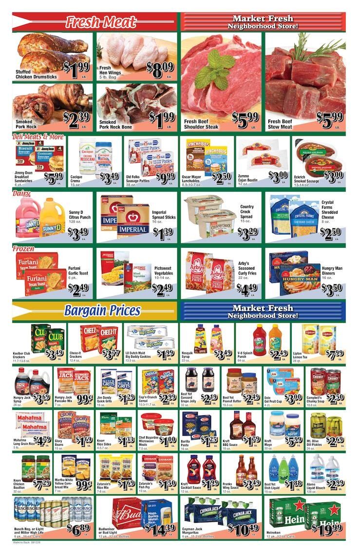 Watkins Supermarket Weekly Ad August 12 - 18, 2026