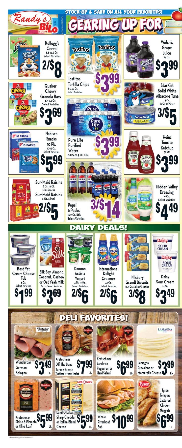 Randy's BiLo Weekly Ad August 13 - 19, 2026