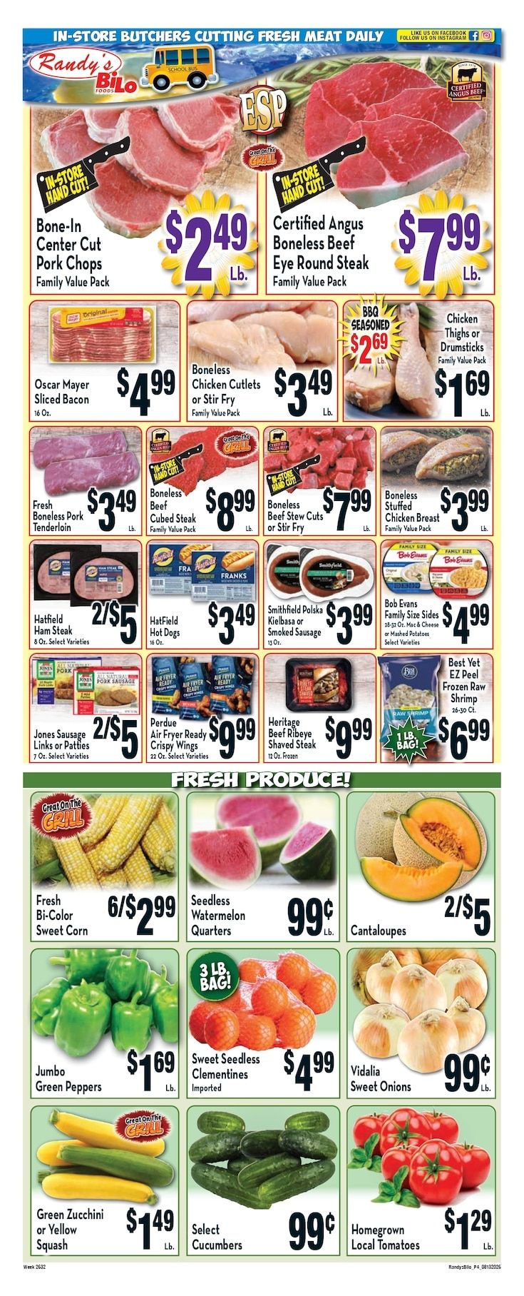 Randy's BiLo Weekly Ad August 13 - 19, 2026
