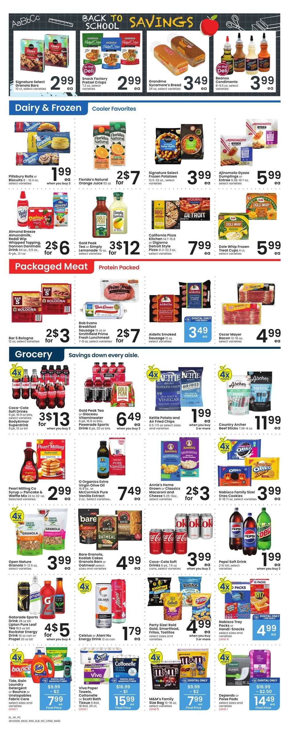 Albertsons (Lovell Area, WY) Bonus Online Savings Weekly Ad August 12 - 18, 2026