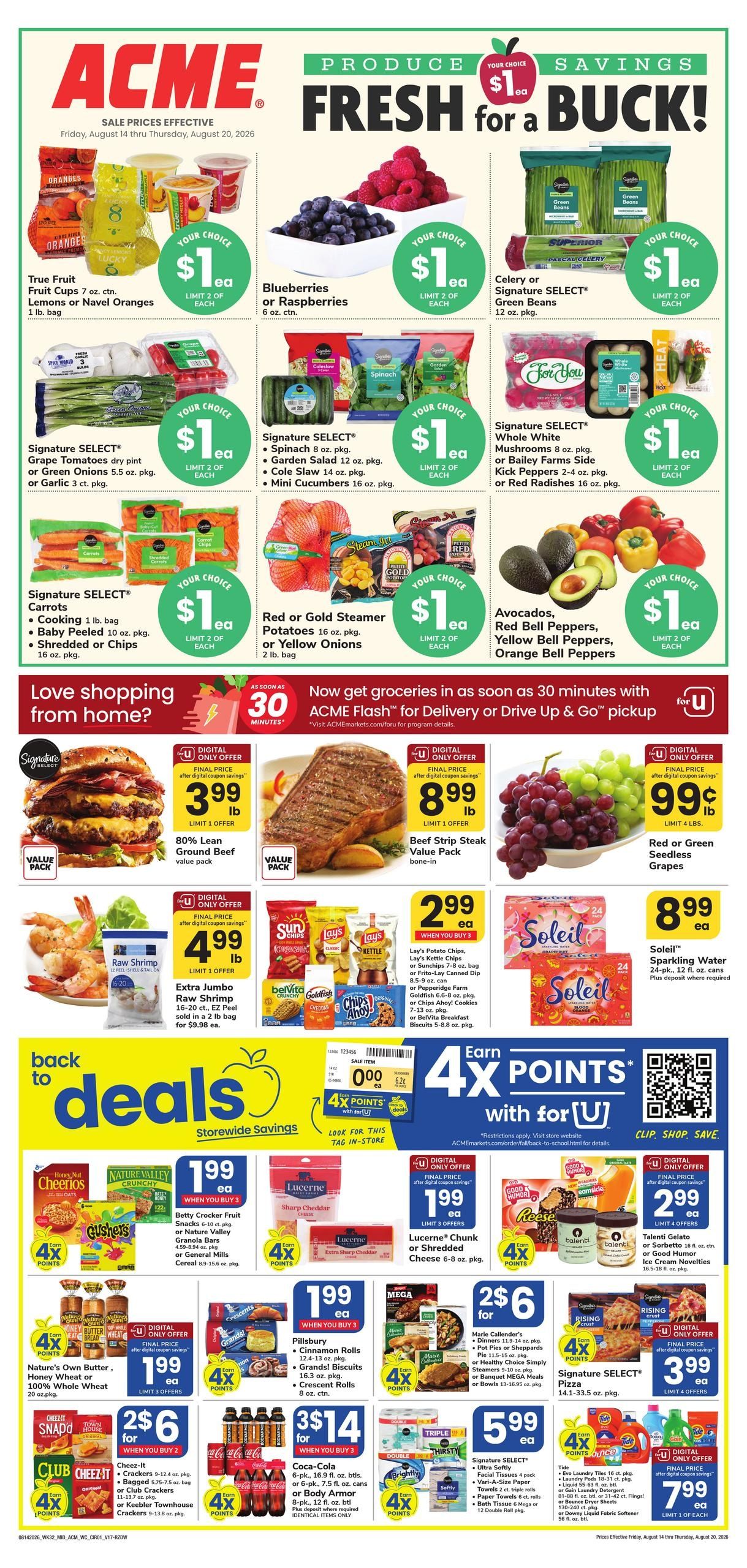 Acme Markets (Hawley–New York Area, NY–PA) Weekly Ad August 14 - 20, 2026
