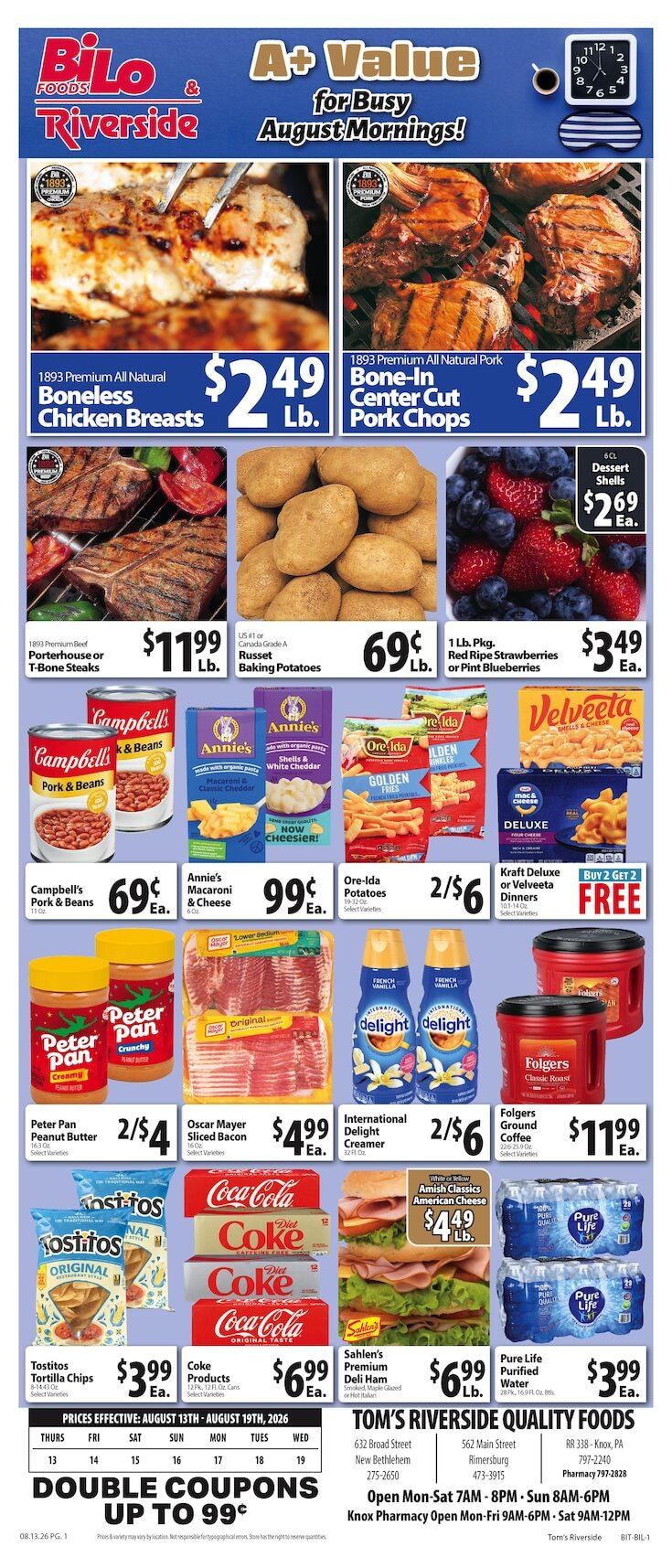 Tom's Riverside Weekly Ad August 13 - 19, 2026