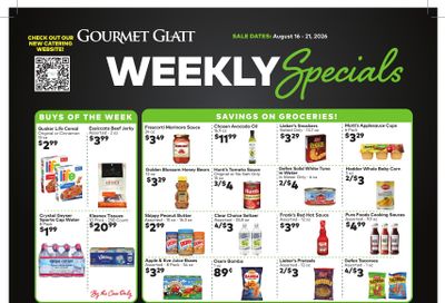 Gourmet Glatt (New York) Weekly Ad August 15 - 21, 2026