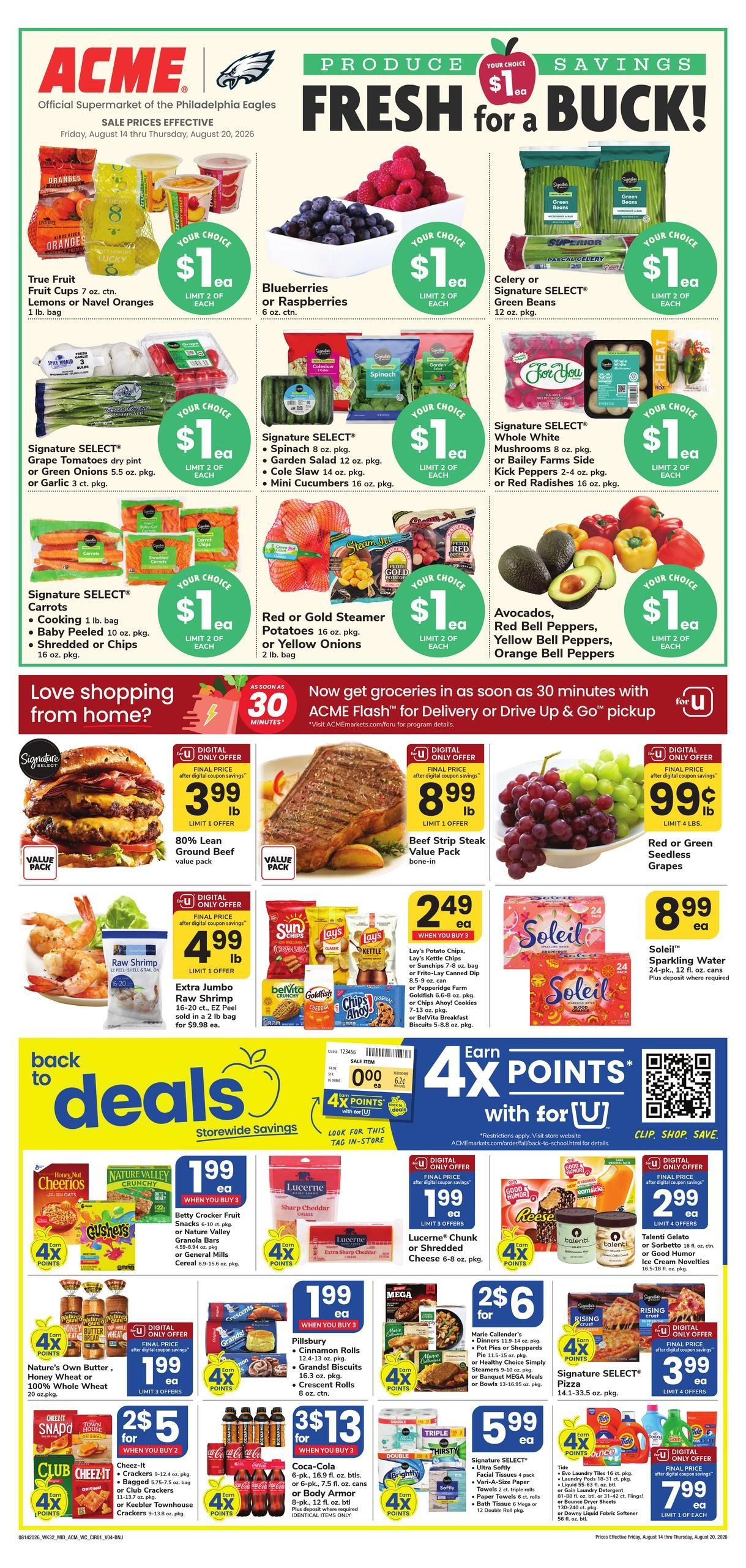 Acme Markets (Trenton–Haddonfield Area, NJ) Weekly Ad August 14 - 20, 2026