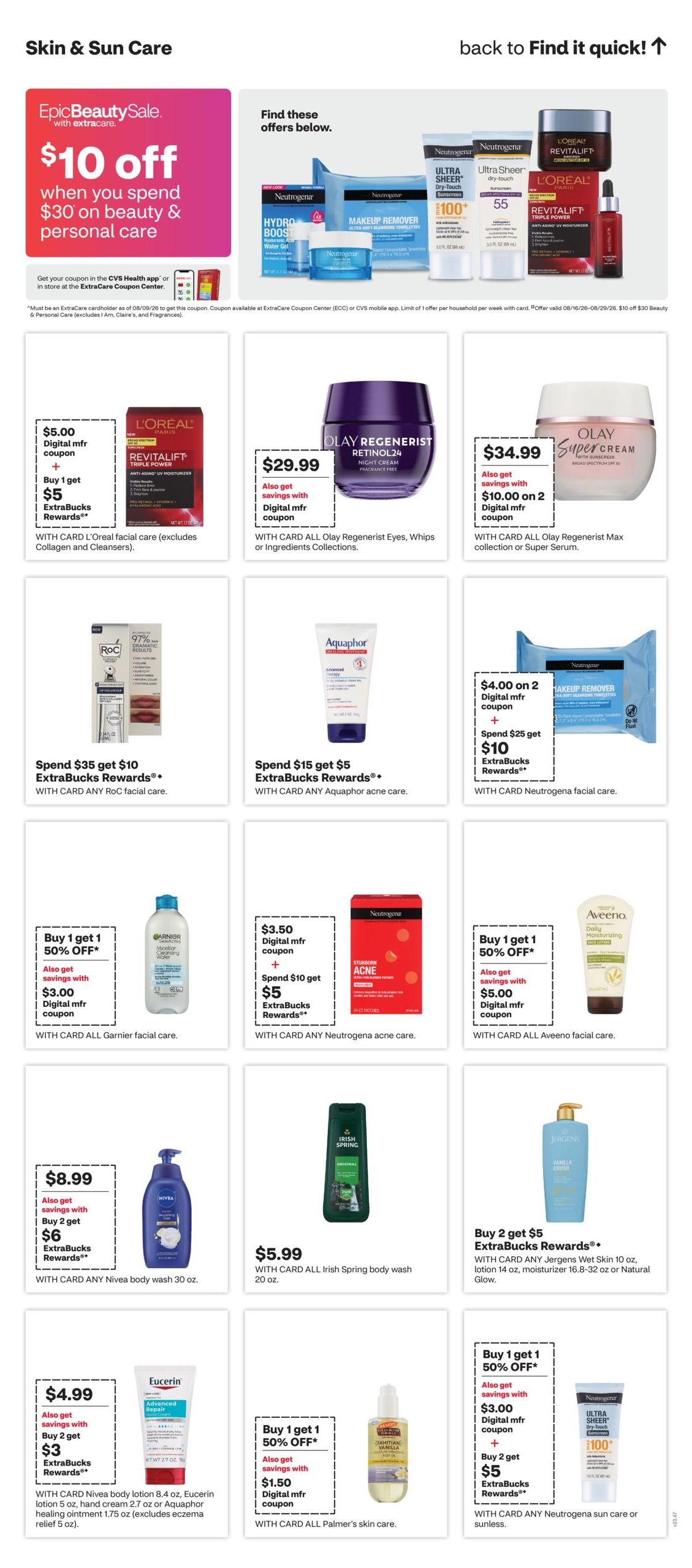 CVS Pharmacy (Fayetteville–Raleigh Area, NC) Weekly Ad August 16 - 22, 2026